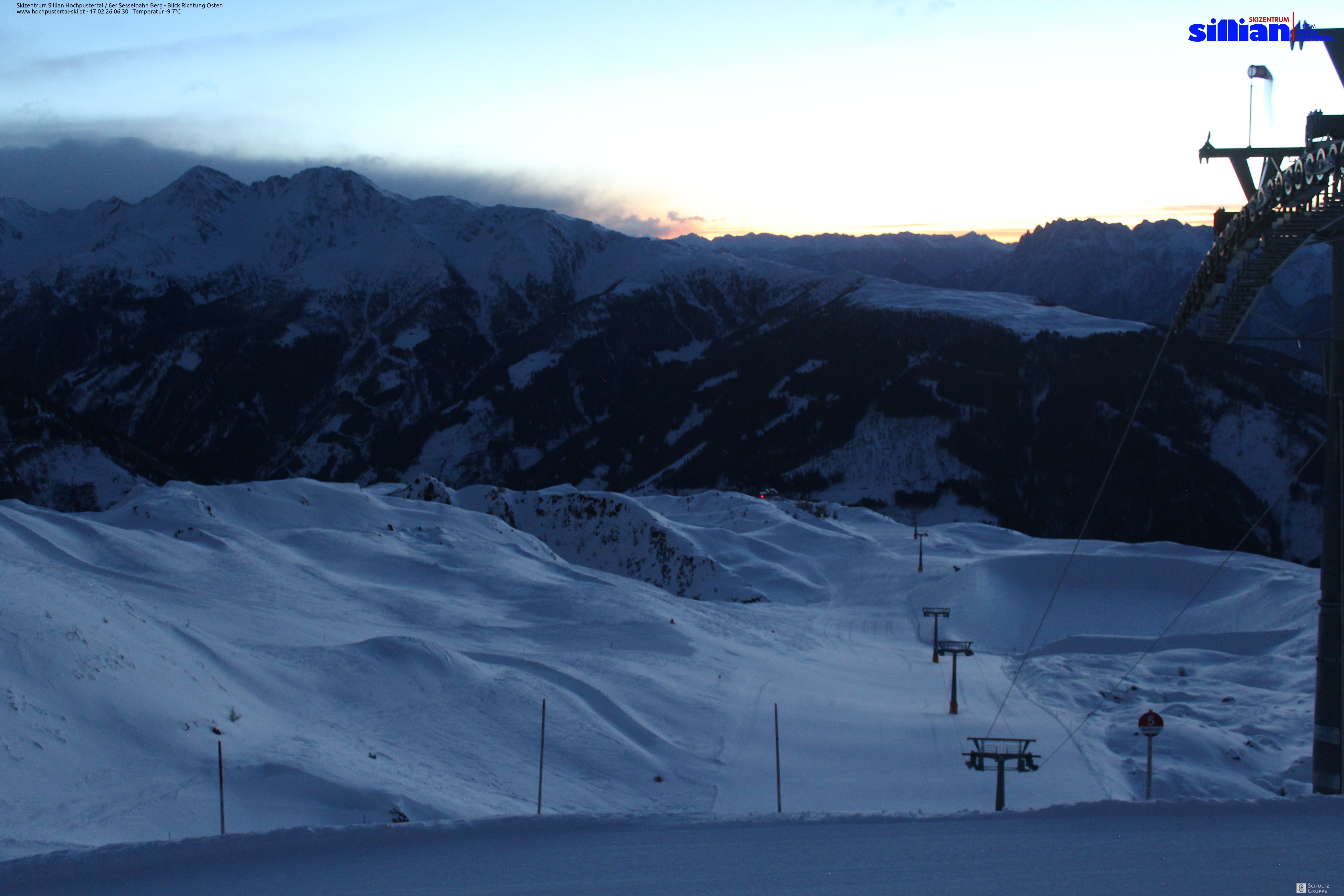 Archiv Foto Webcam Sillian, 6er-Sesselbahn Thurntaler