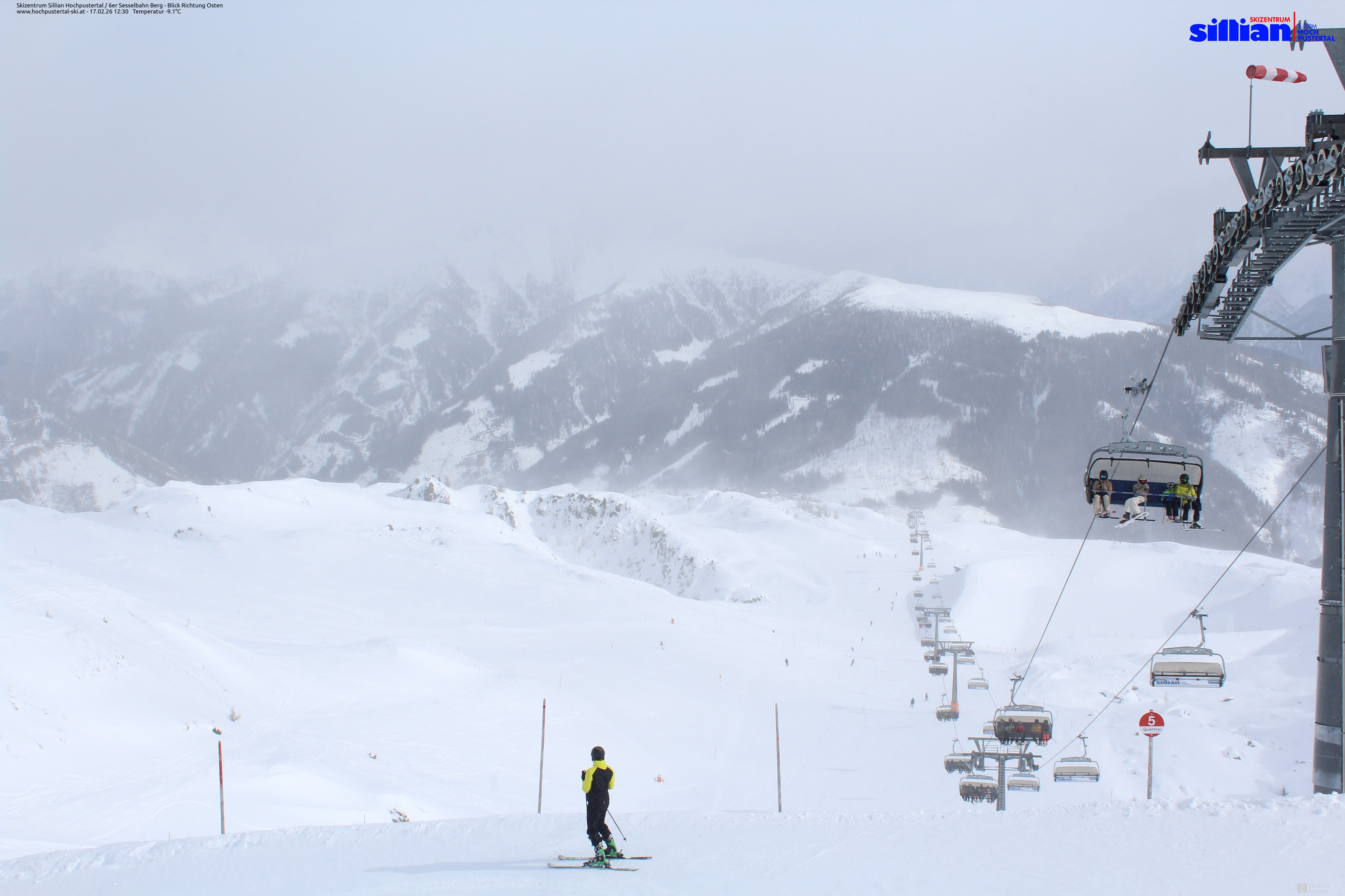 Archiv Foto Webcam Sillian, 6er-Sesselbahn Thurntaler