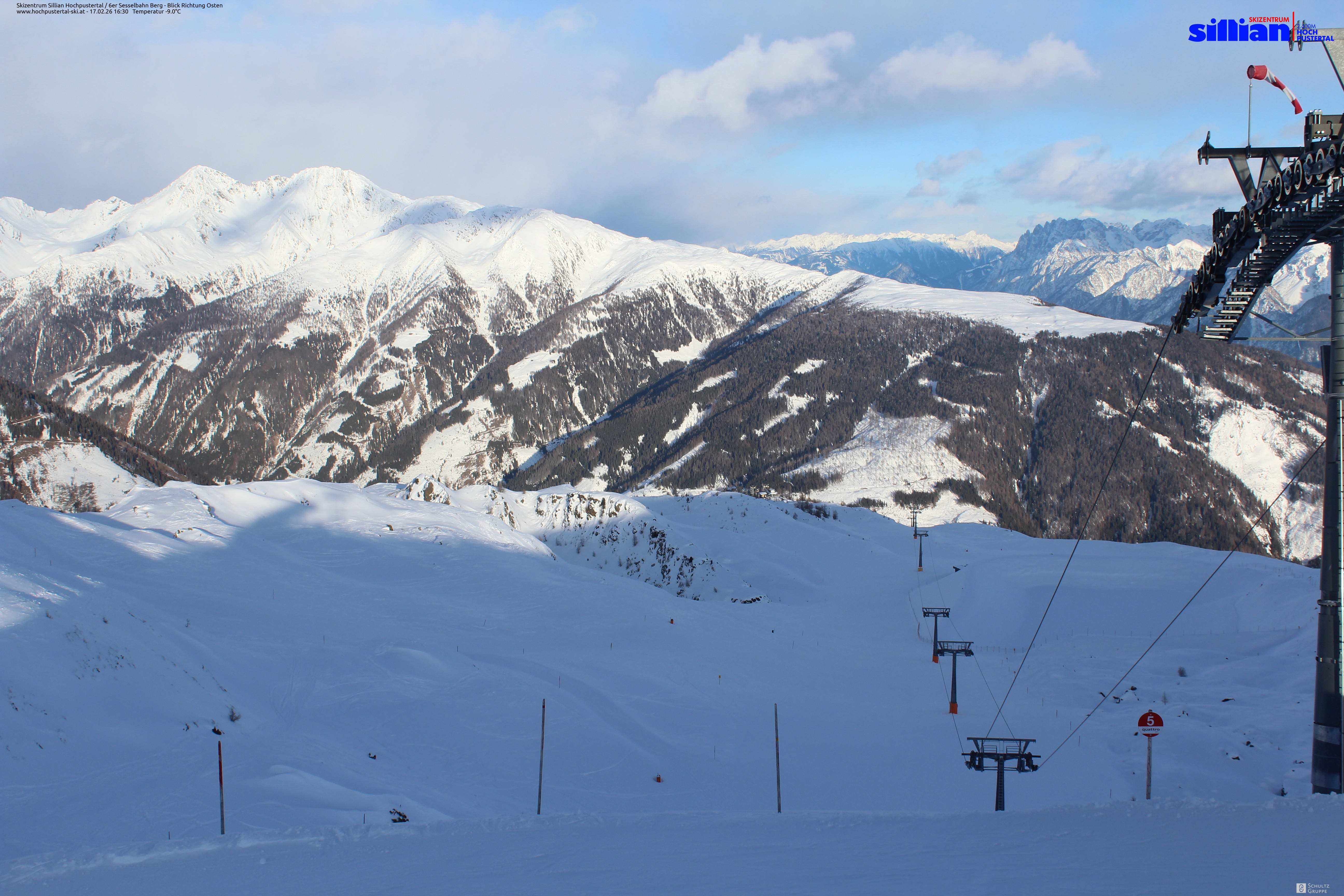 Archiv Foto Webcam Sillian, 6er-Sesselbahn Thurntaler
