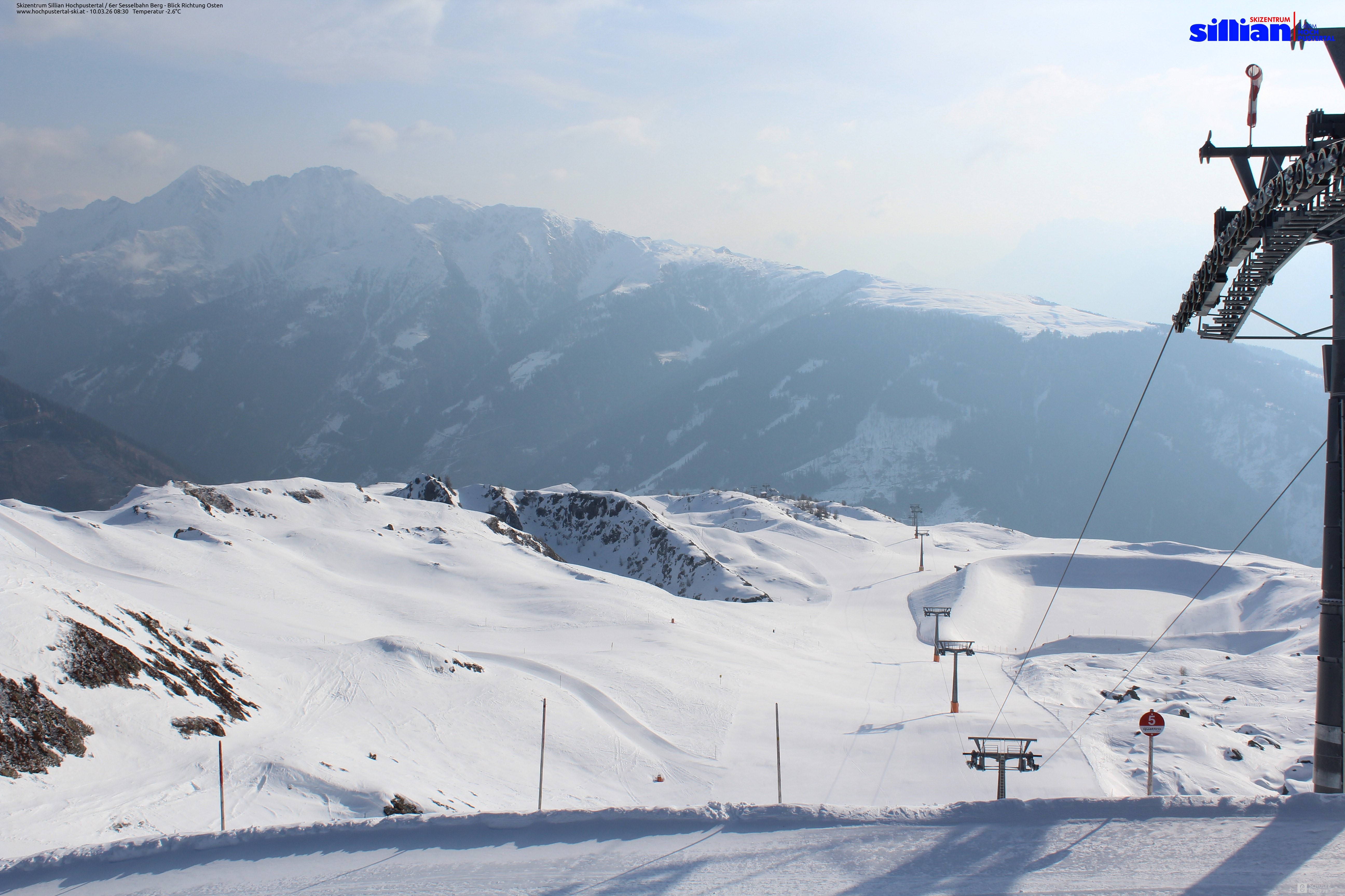 Archiv Foto Webcam Sillian, 6er-Sesselbahn Thurntaler