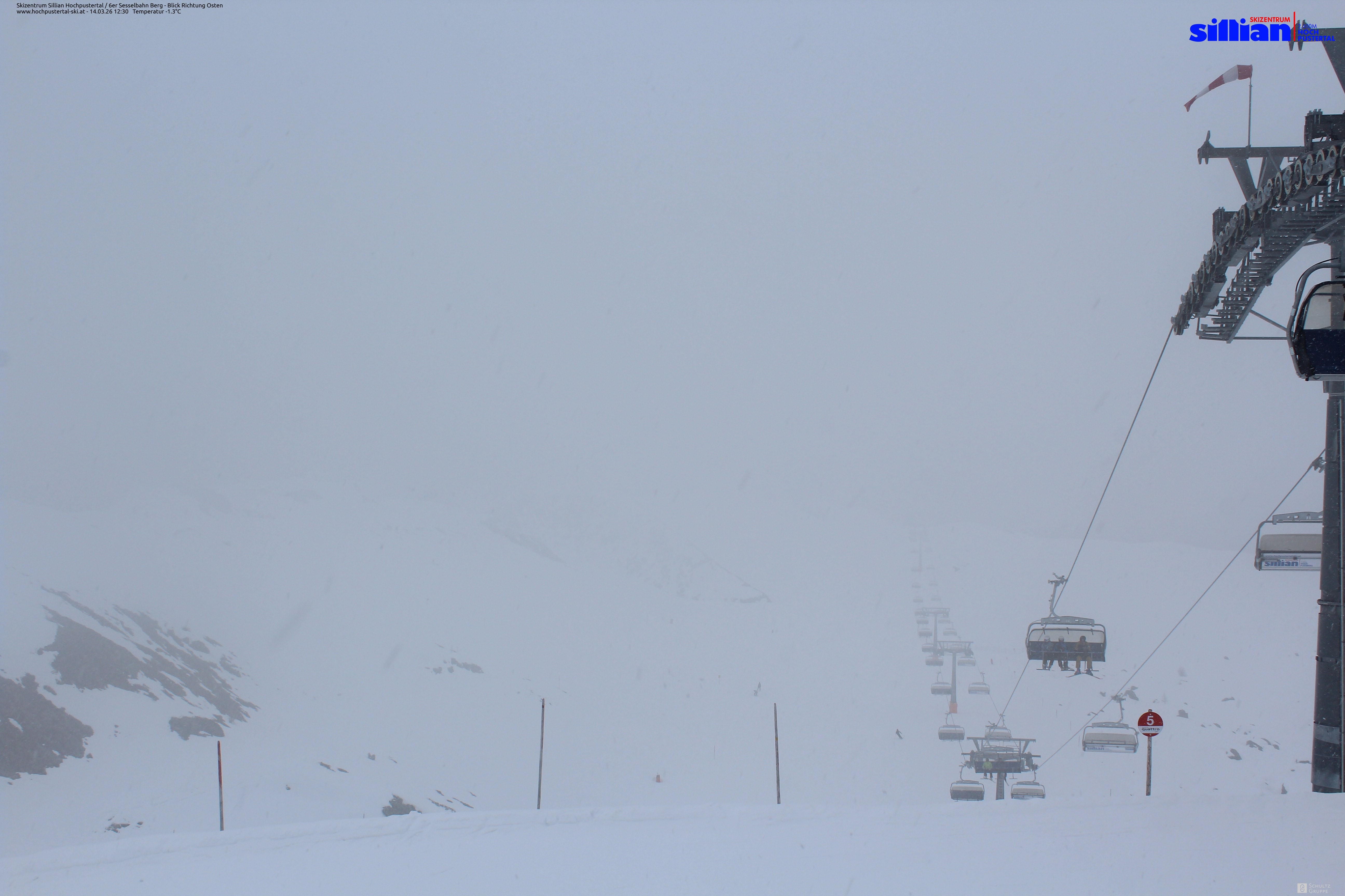 Archiv Foto Webcam Sillian, 6er-Sesselbahn Thurntaler