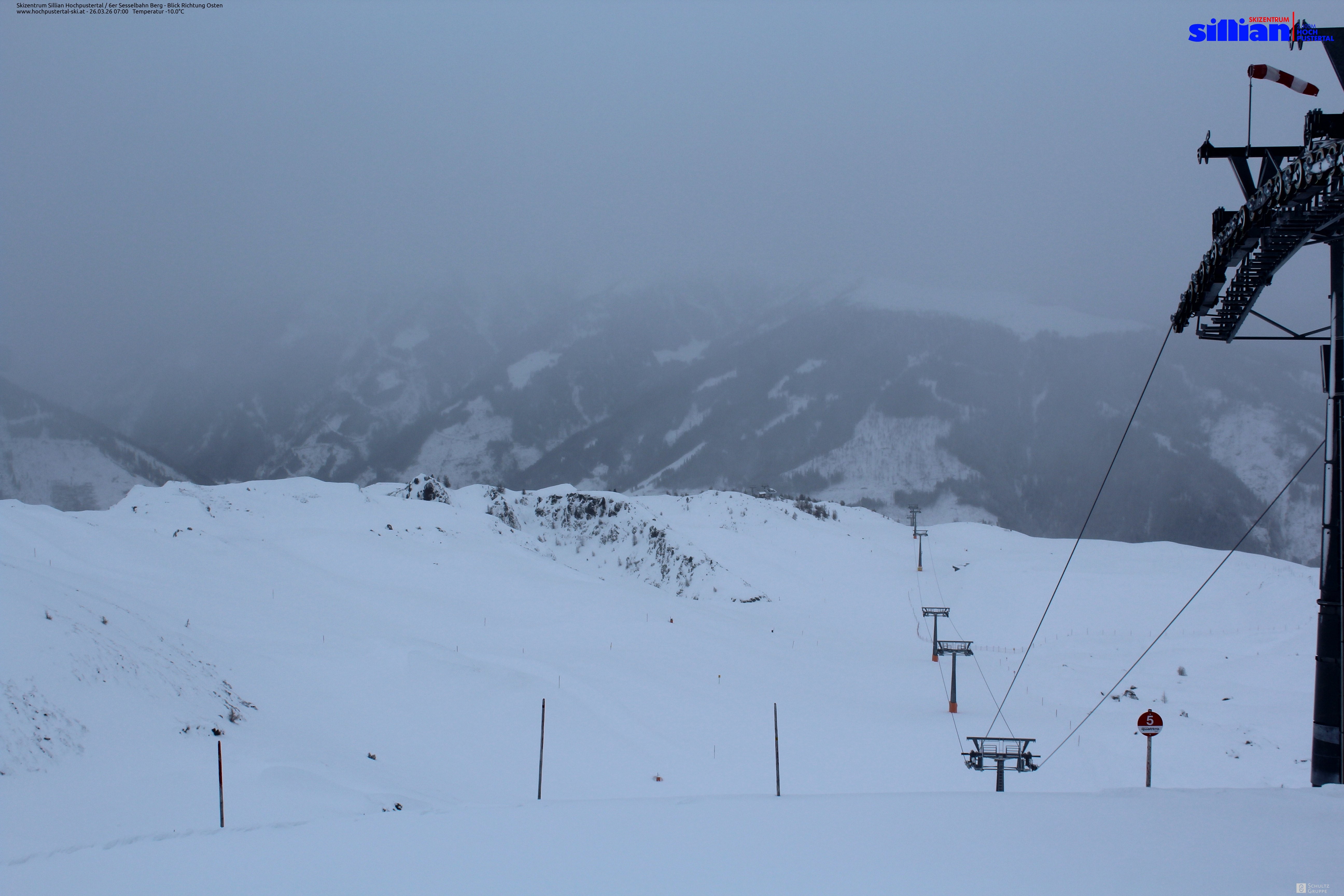 Archiv Foto Webcam Sillian, 6er-Sesselbahn Thurntaler