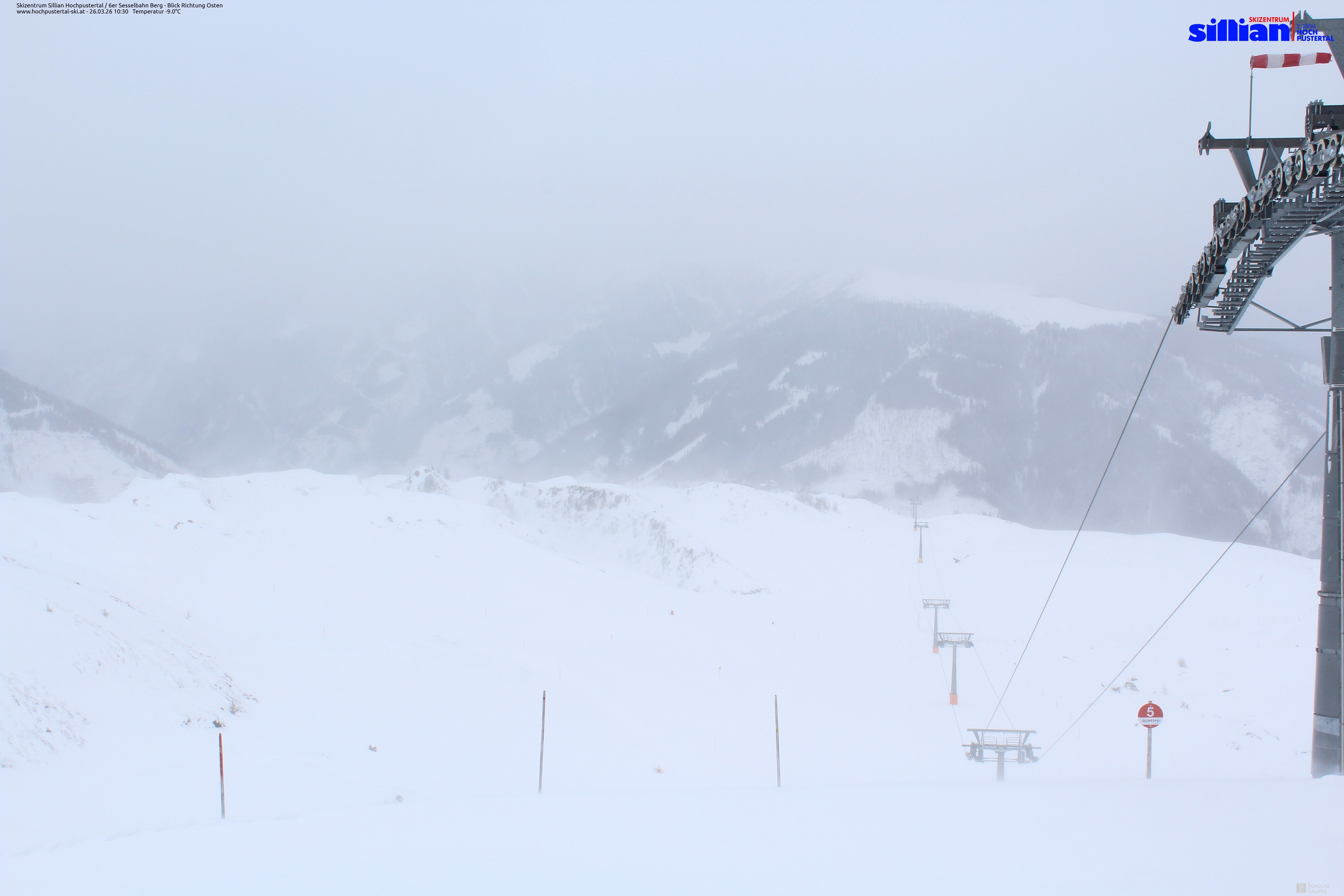 Archiv Foto Webcam Sillian, 6er-Sesselbahn Thurntaler