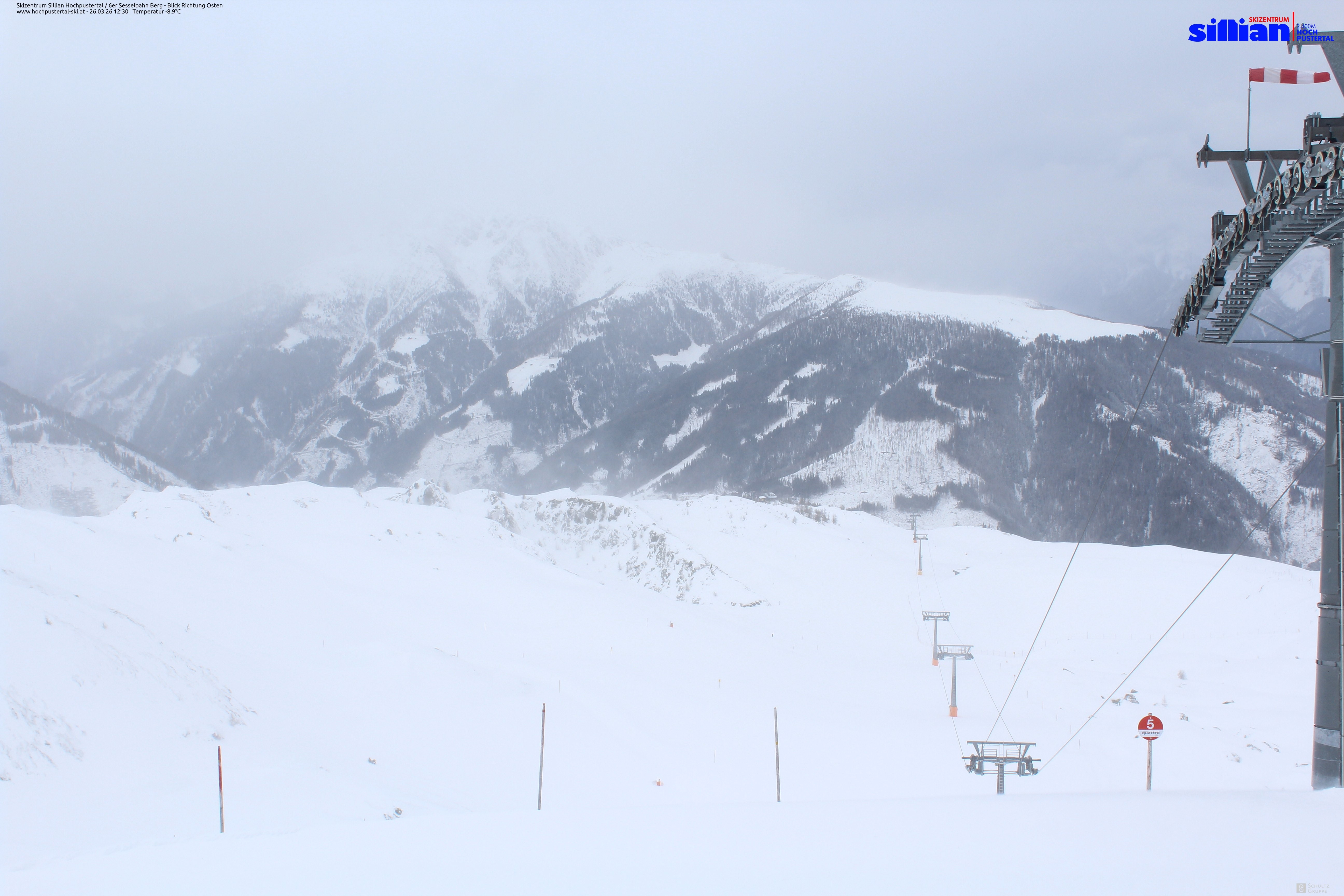 Archiv Foto Webcam Sillian, 6er-Sesselbahn Thurntaler