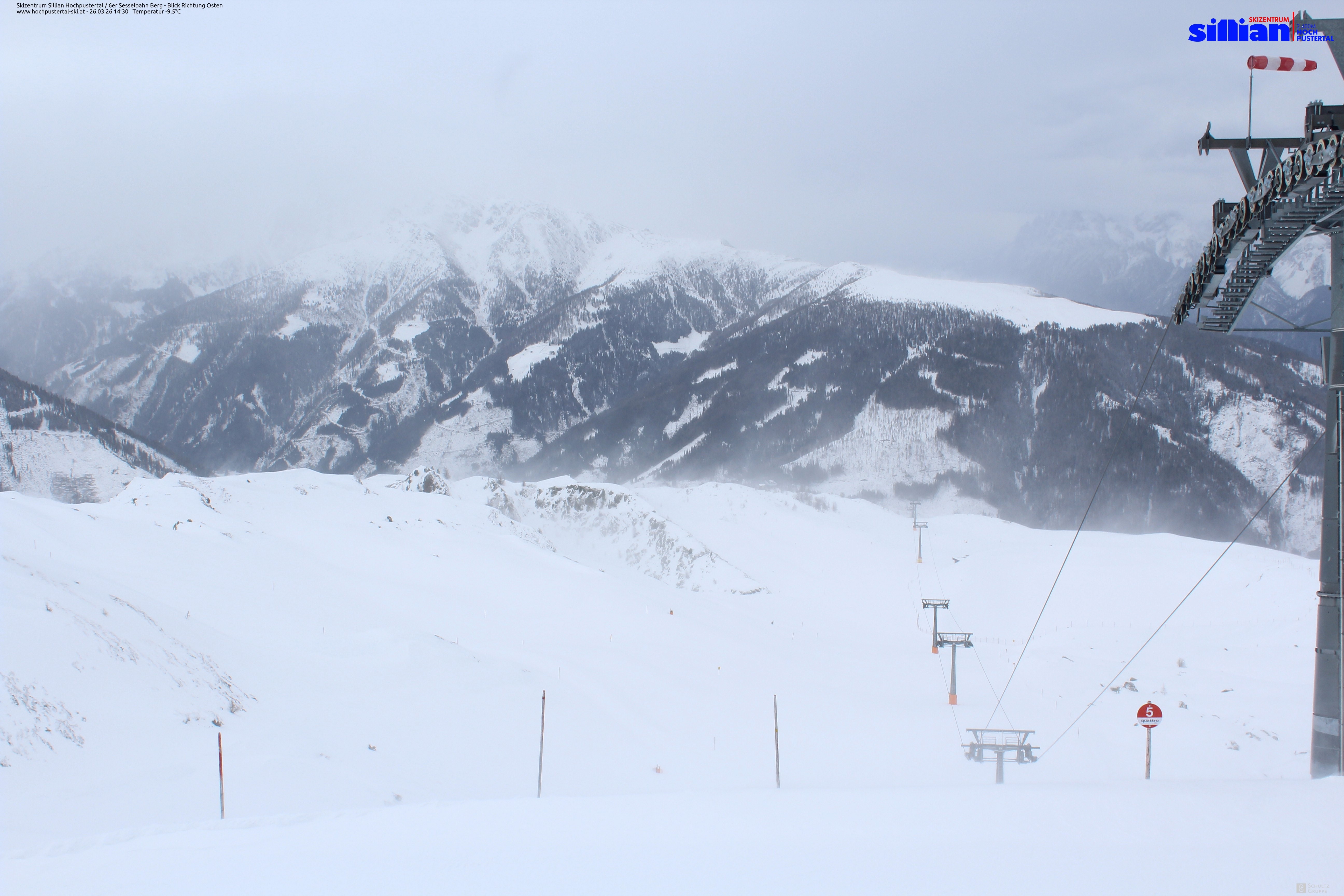 Archiv Foto Webcam Sillian, 6er-Sesselbahn Thurntaler