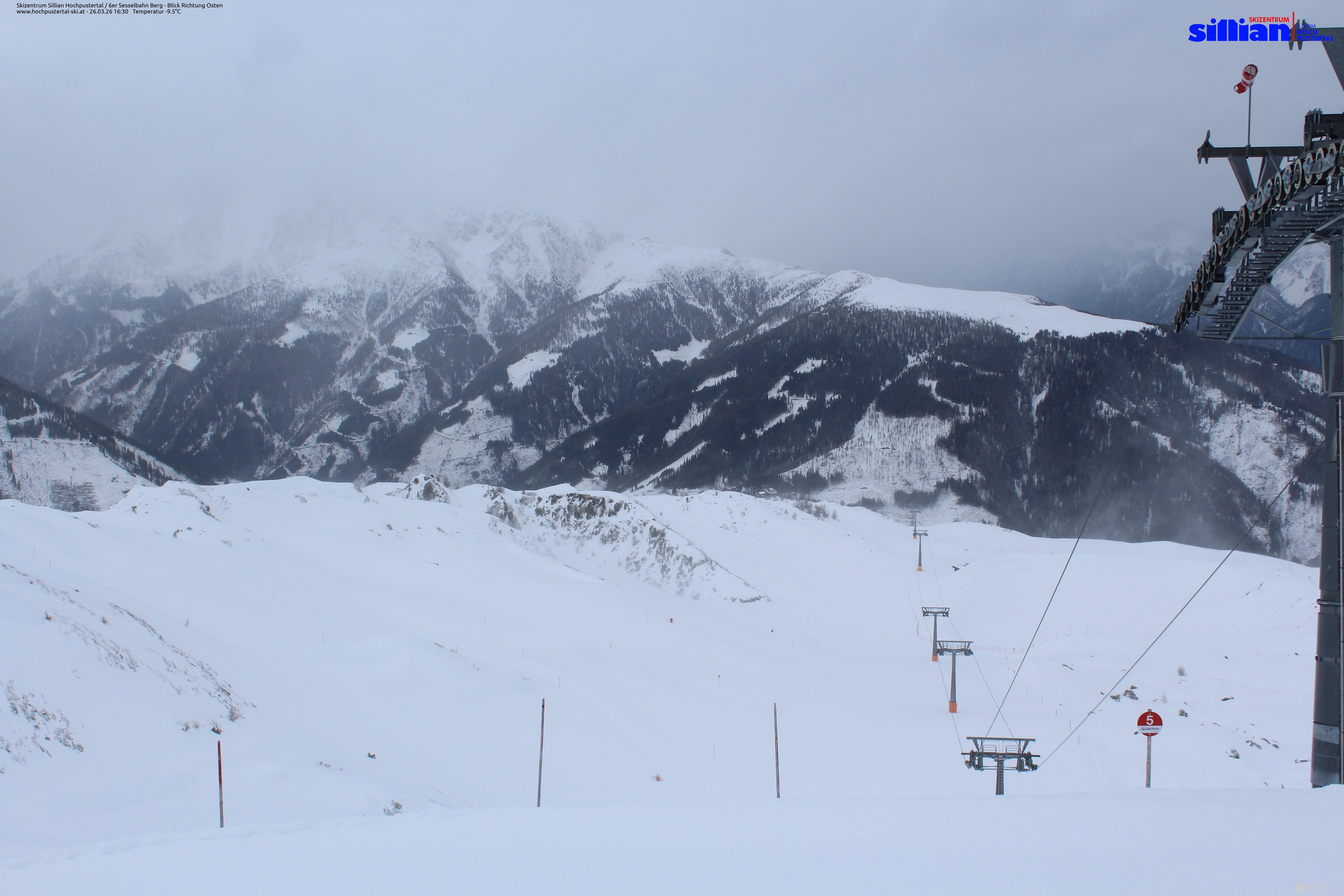 Archiv Foto Webcam Sillian, 6er-Sesselbahn Thurntaler