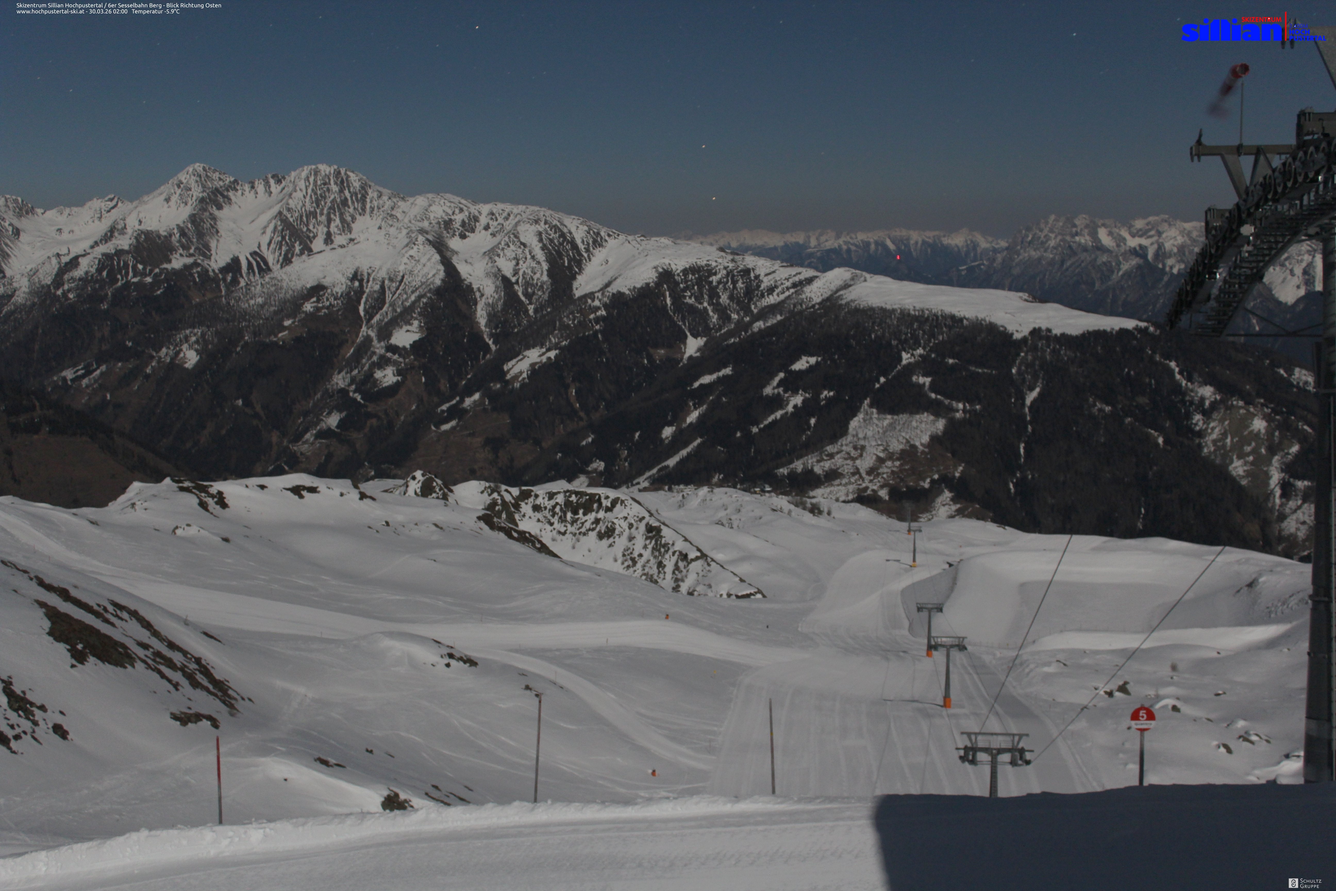 Archiv Foto Webcam Sillian, 6er-Sesselbahn Thurntaler