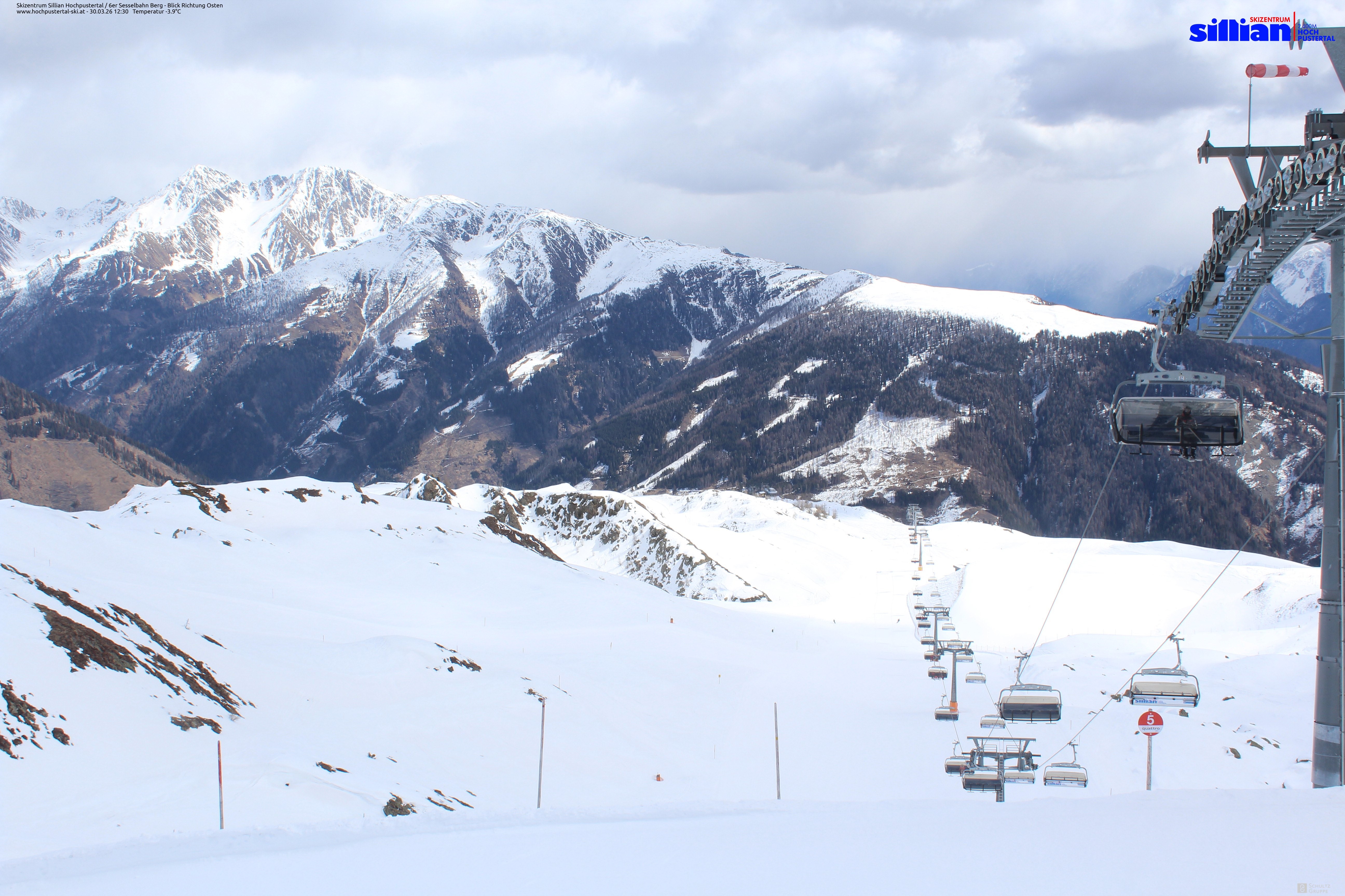 Archiv Foto Webcam Sillian, 6er-Sesselbahn Thurntaler