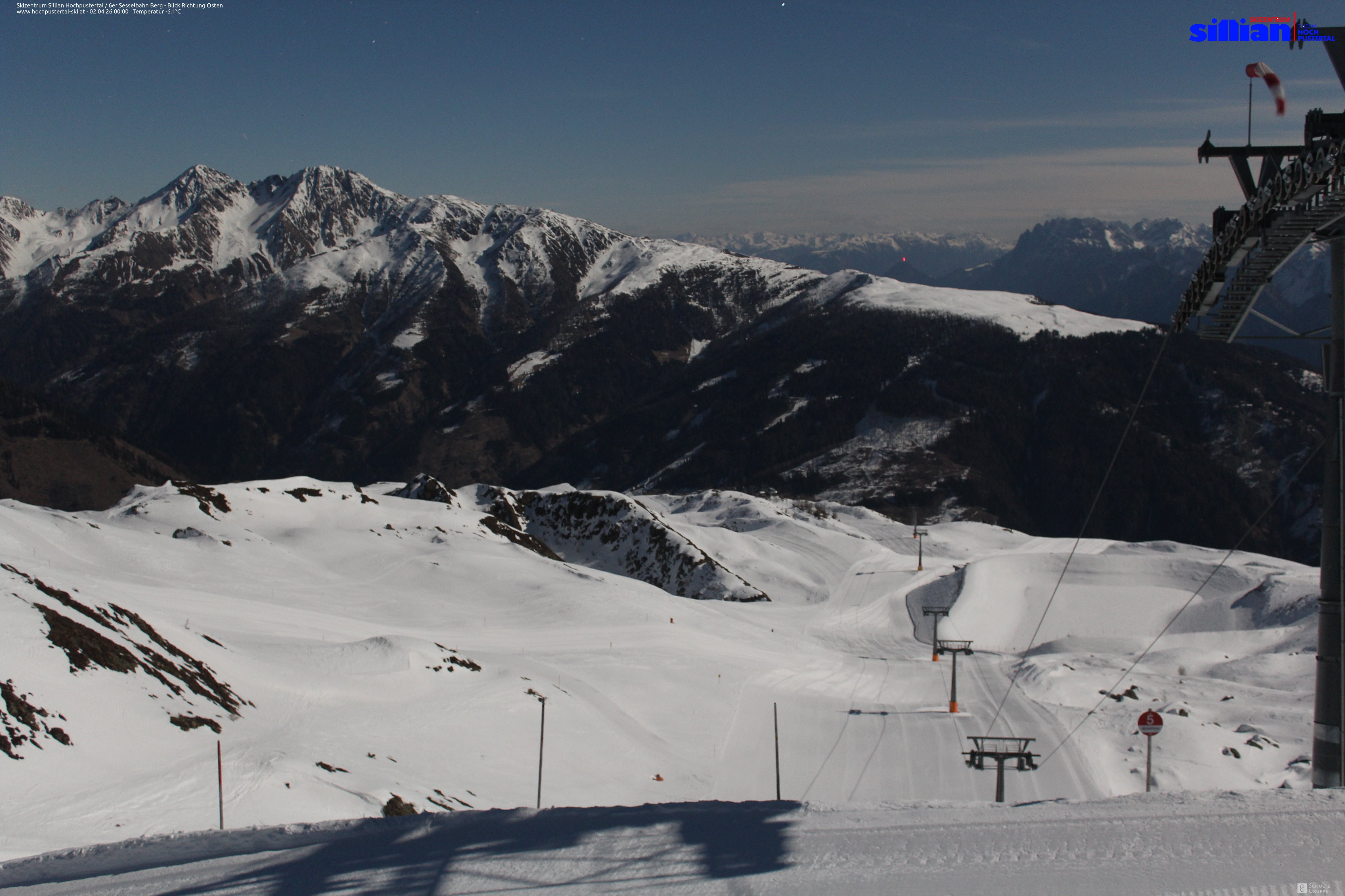 Archiv Foto Webcam Sillian, 6er-Sesselbahn Thurntaler