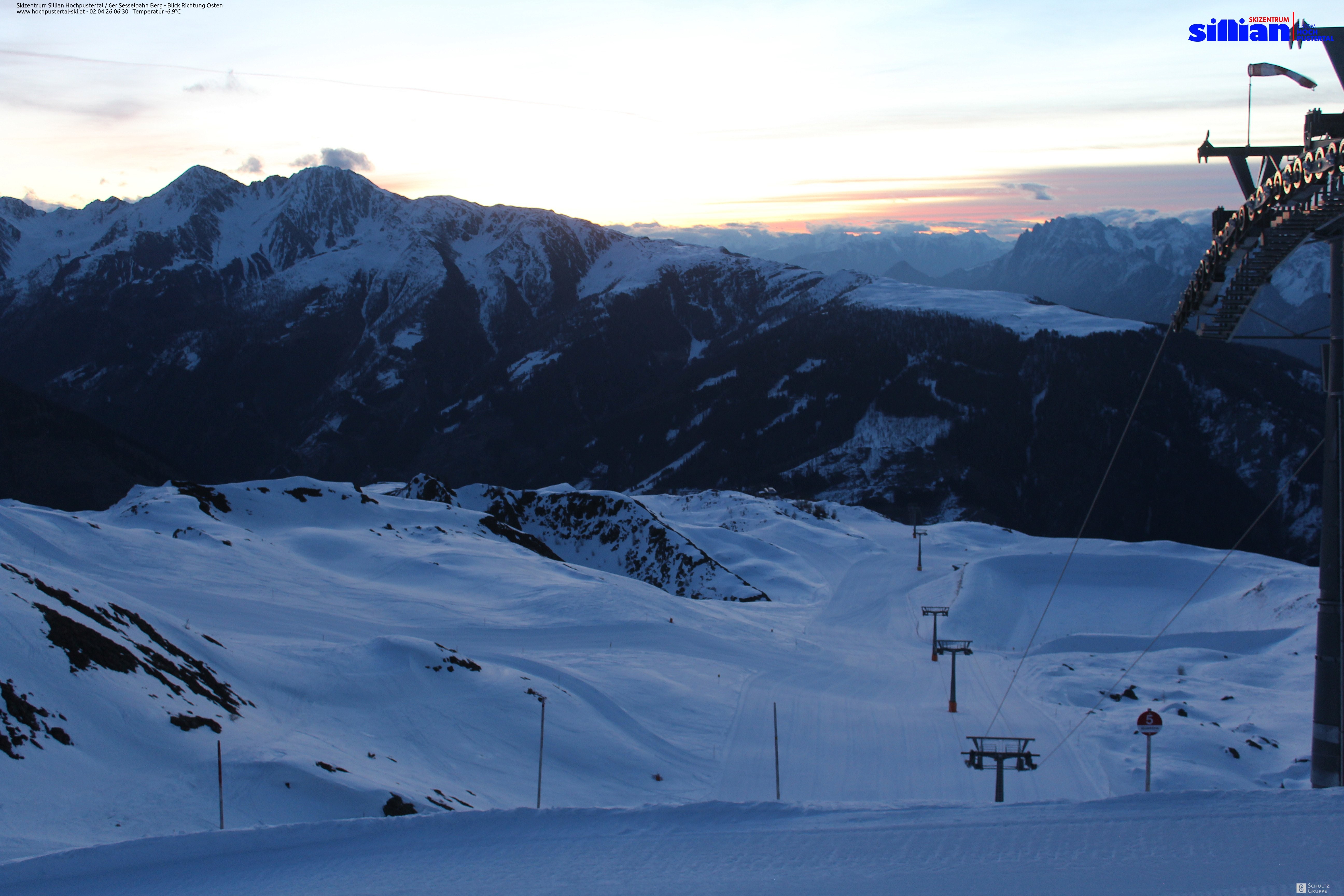 Archiv Foto Webcam Sillian, 6er-Sesselbahn Thurntaler