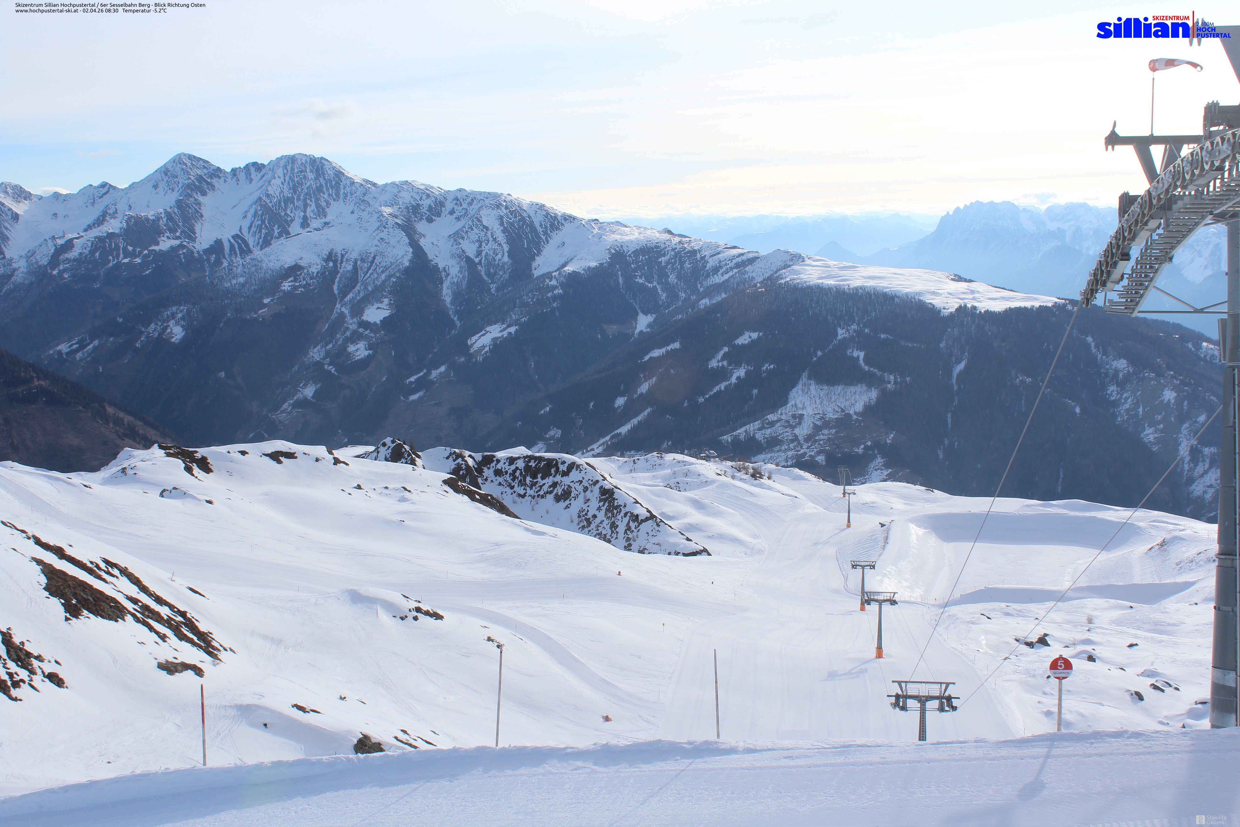 Archiv Foto Webcam Sillian, 6er-Sesselbahn Thurntaler