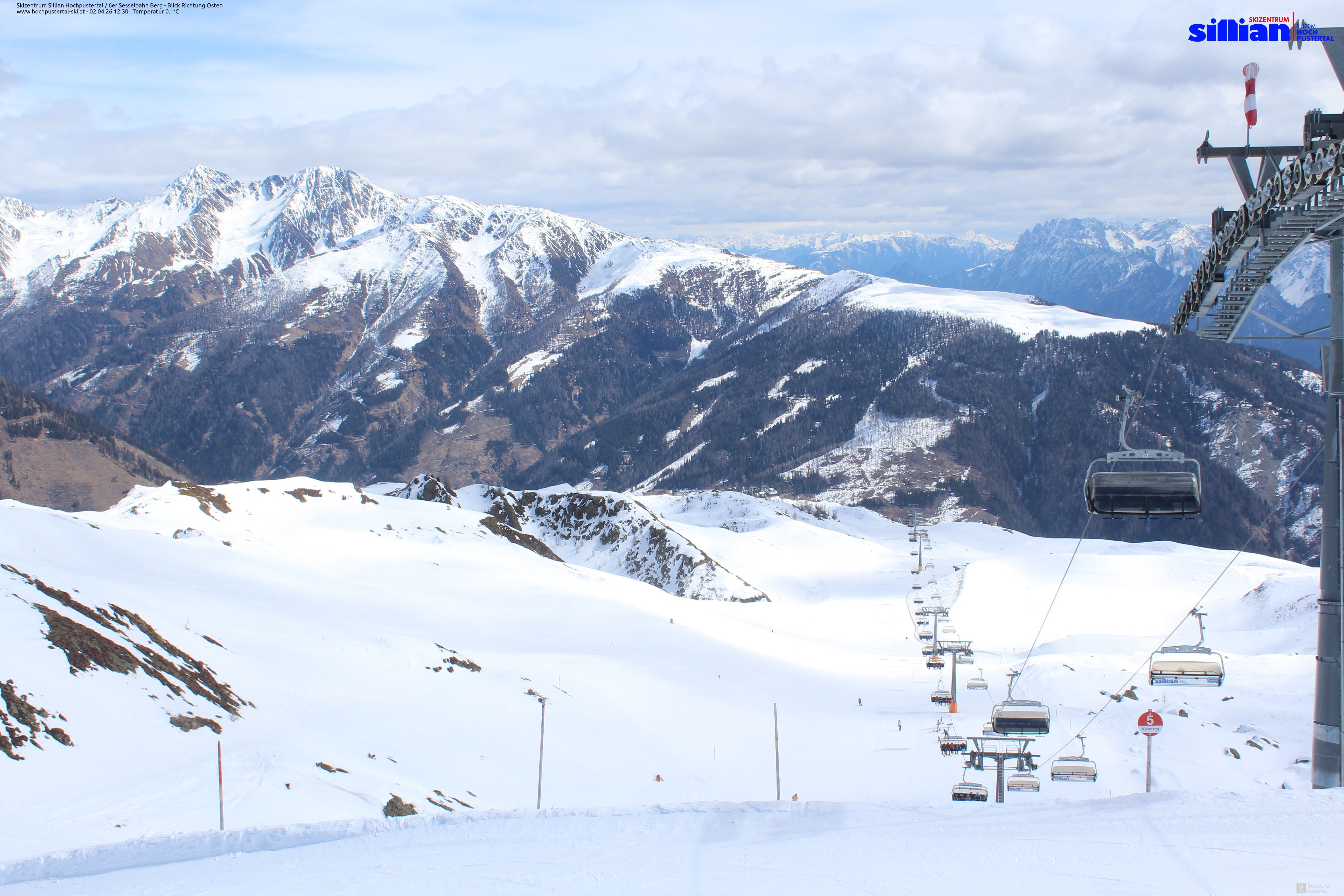 Archiv Foto Webcam Sillian, 6er-Sesselbahn Thurntaler