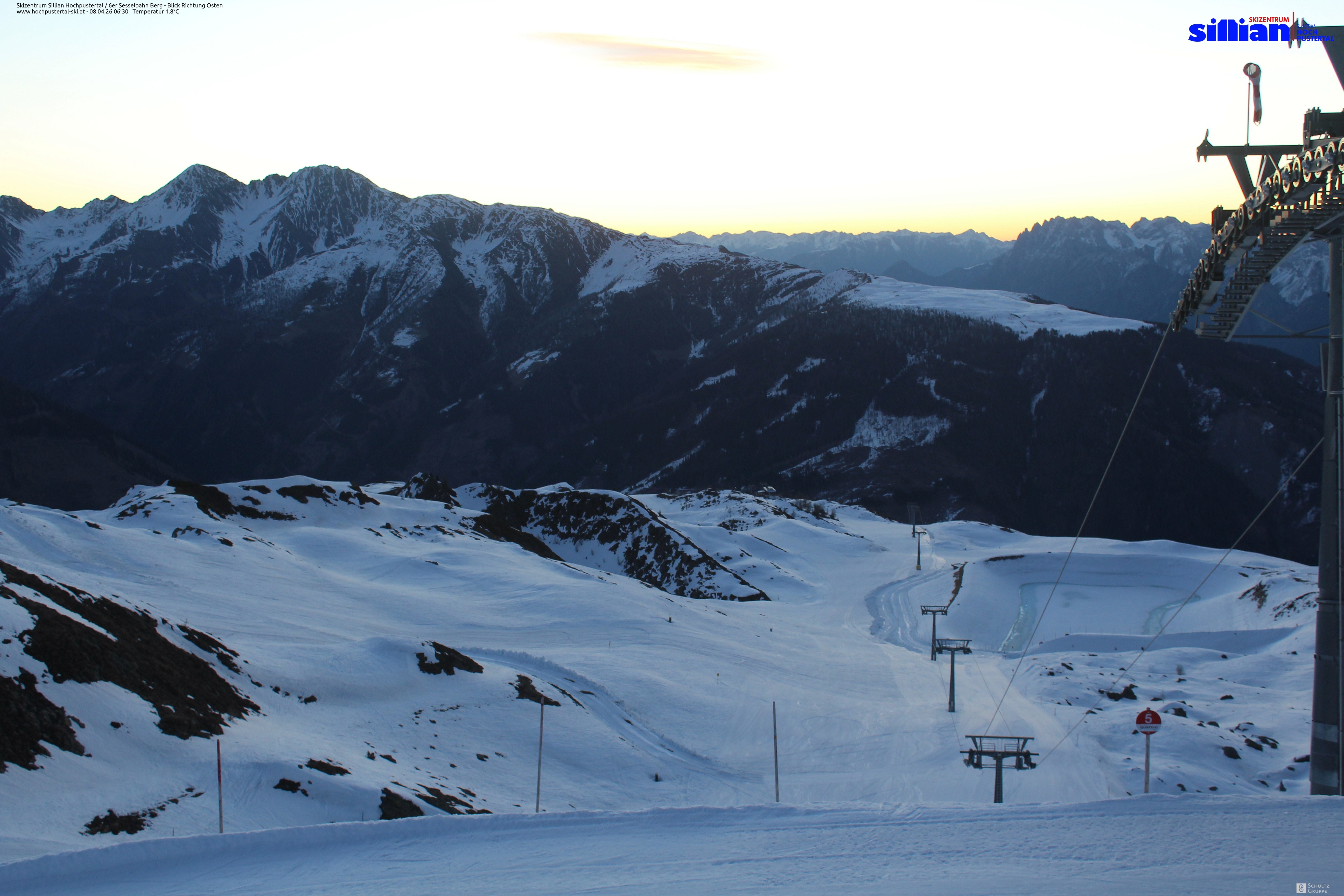 Archiv Foto Webcam Sillian, 6er-Sesselbahn Thurntaler