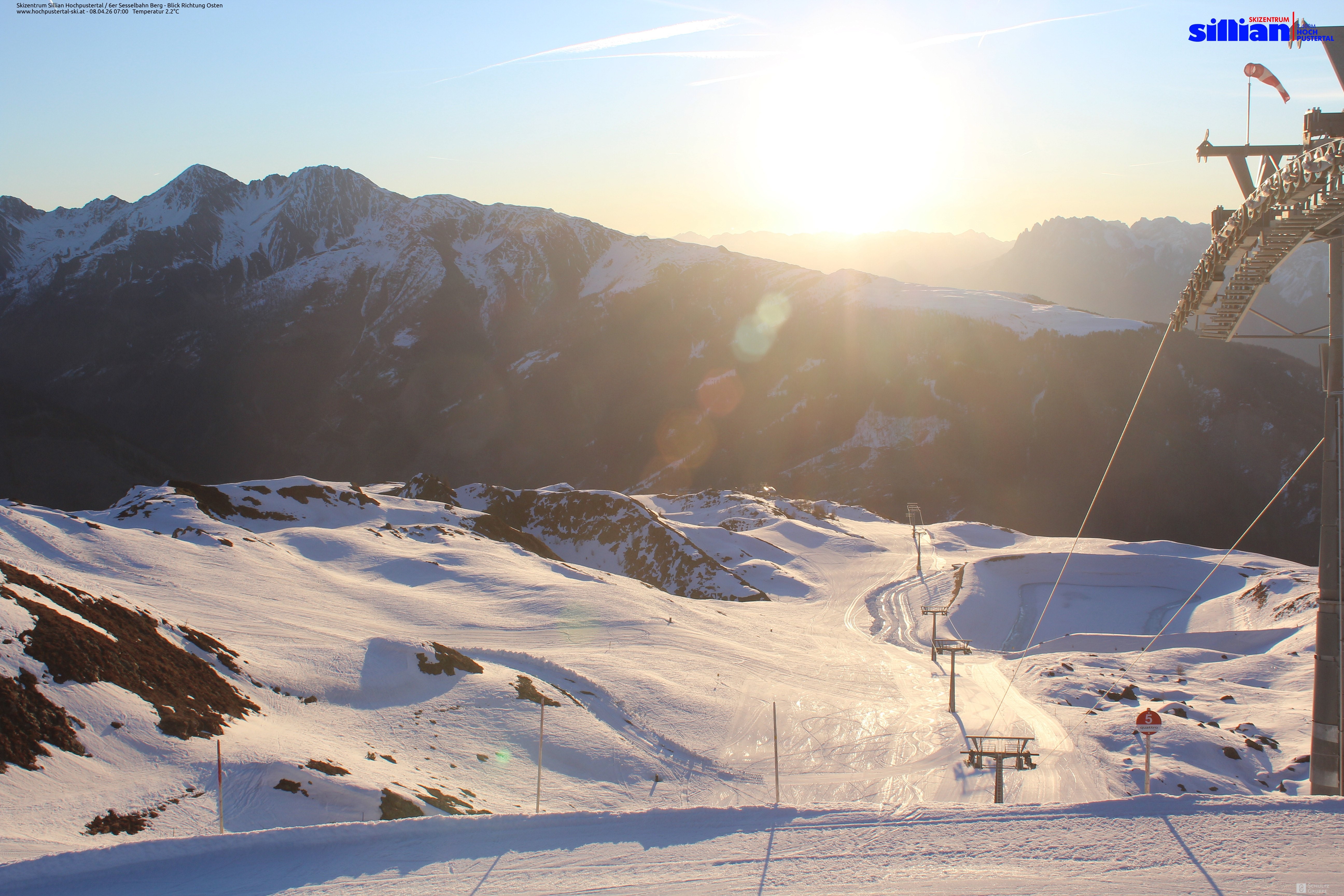 Archiv Foto Webcam Sillian, 6er-Sesselbahn Thurntaler