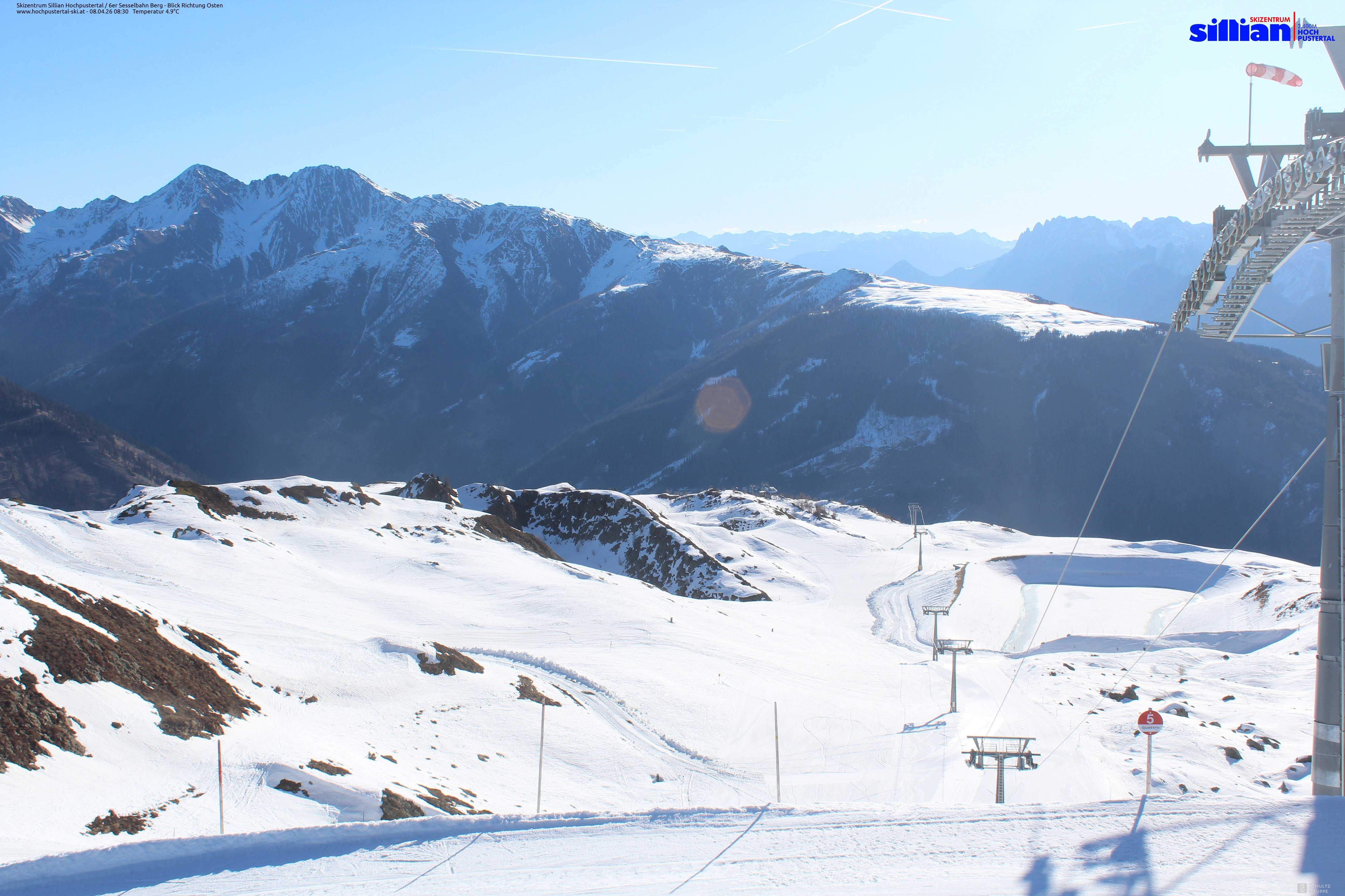 Archiv Foto Webcam Sillian, 6er-Sesselbahn Thurntaler