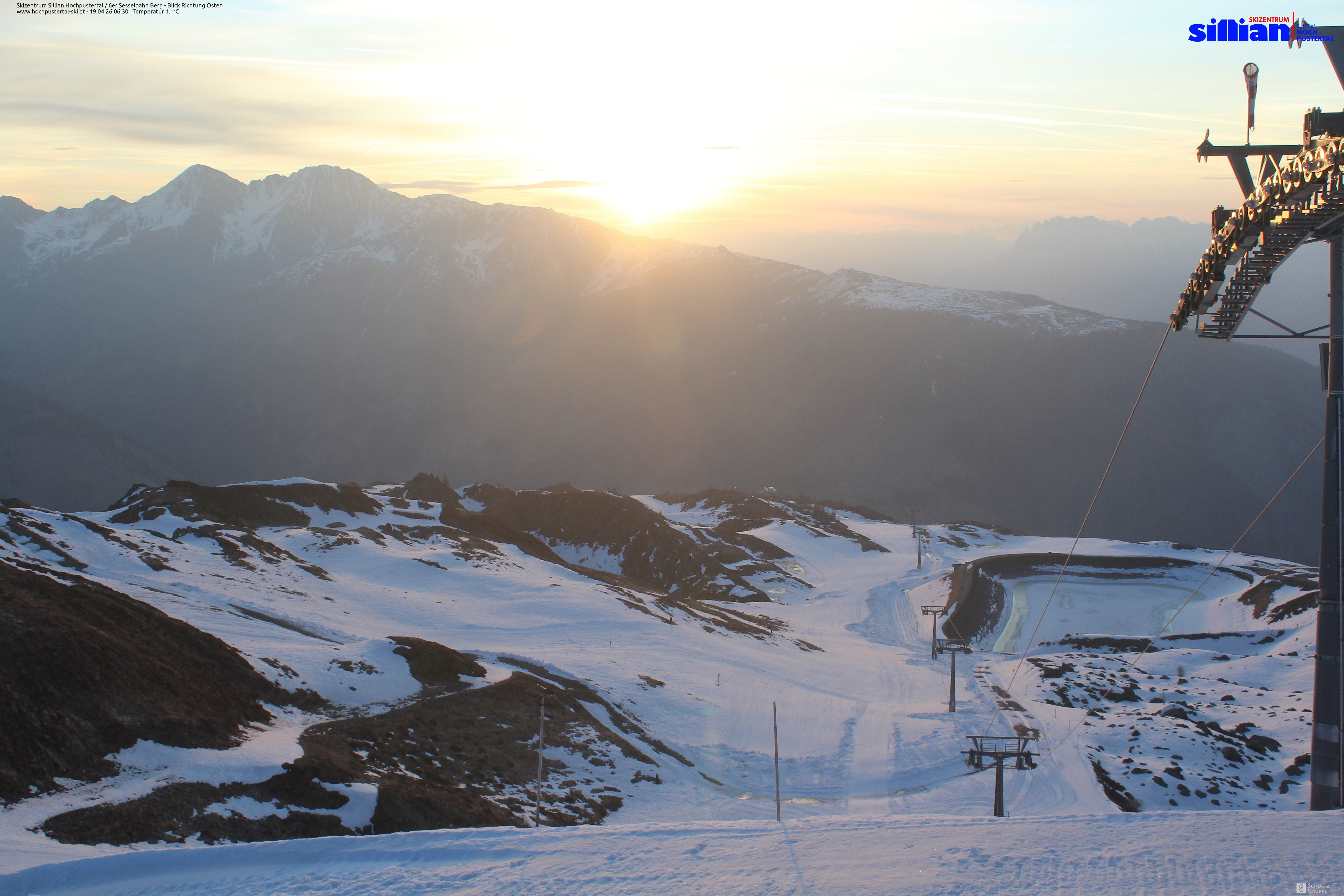 Archiv Foto Webcam Sillian, 6er-Sesselbahn Thurntaler