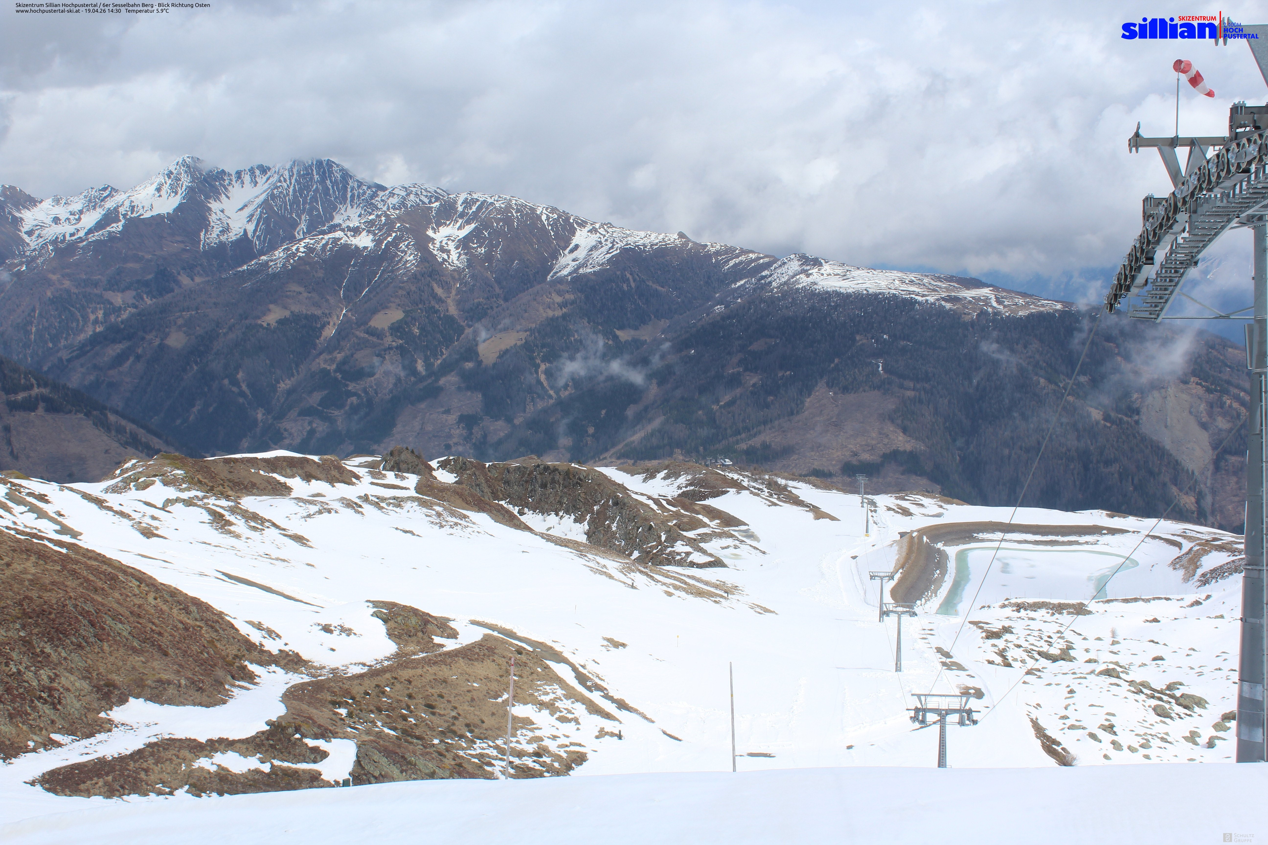 Archiv Foto Webcam Sillian, 6er-Sesselbahn Thurntaler