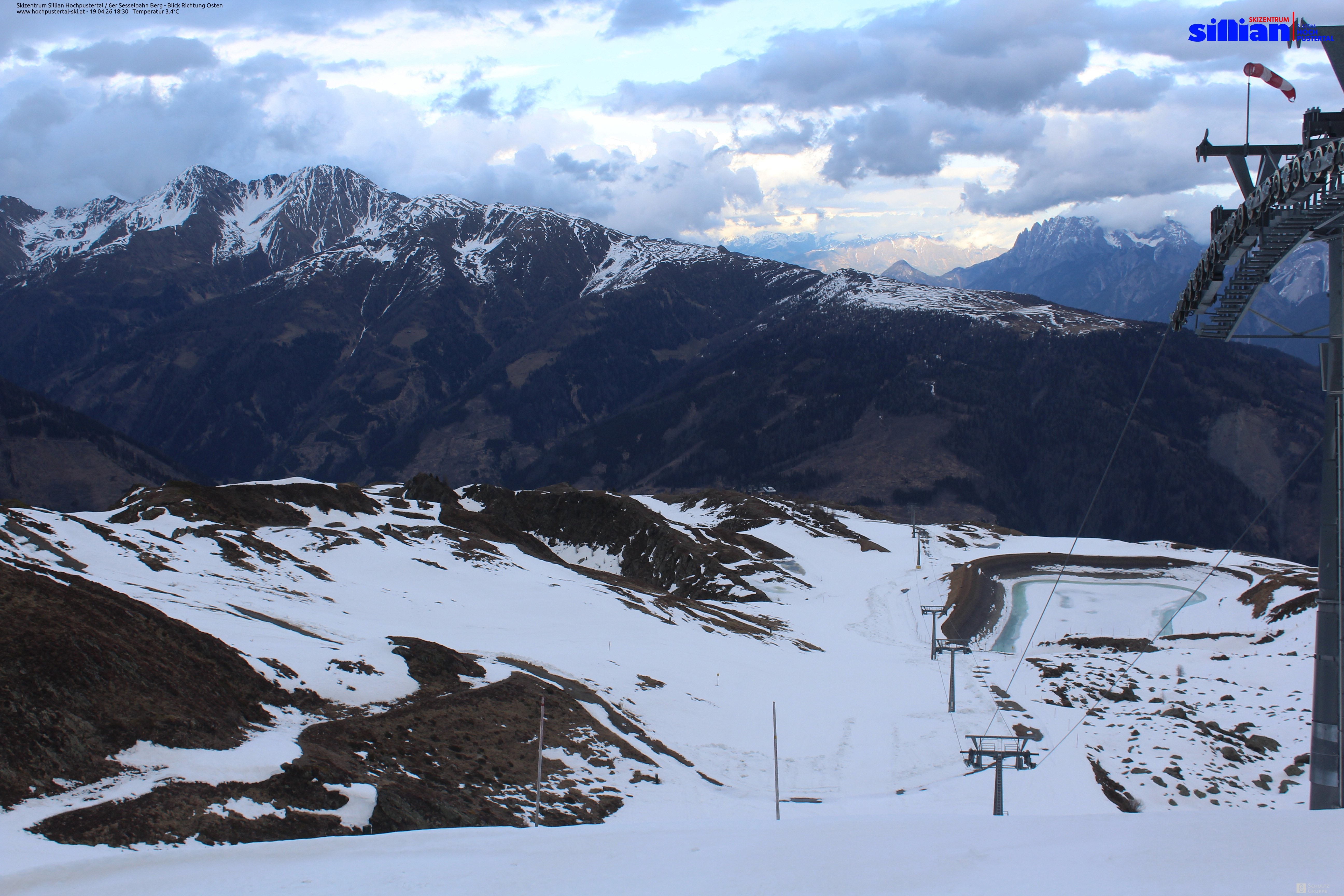 Archiv Foto Webcam Sillian, 6er-Sesselbahn Thurntaler