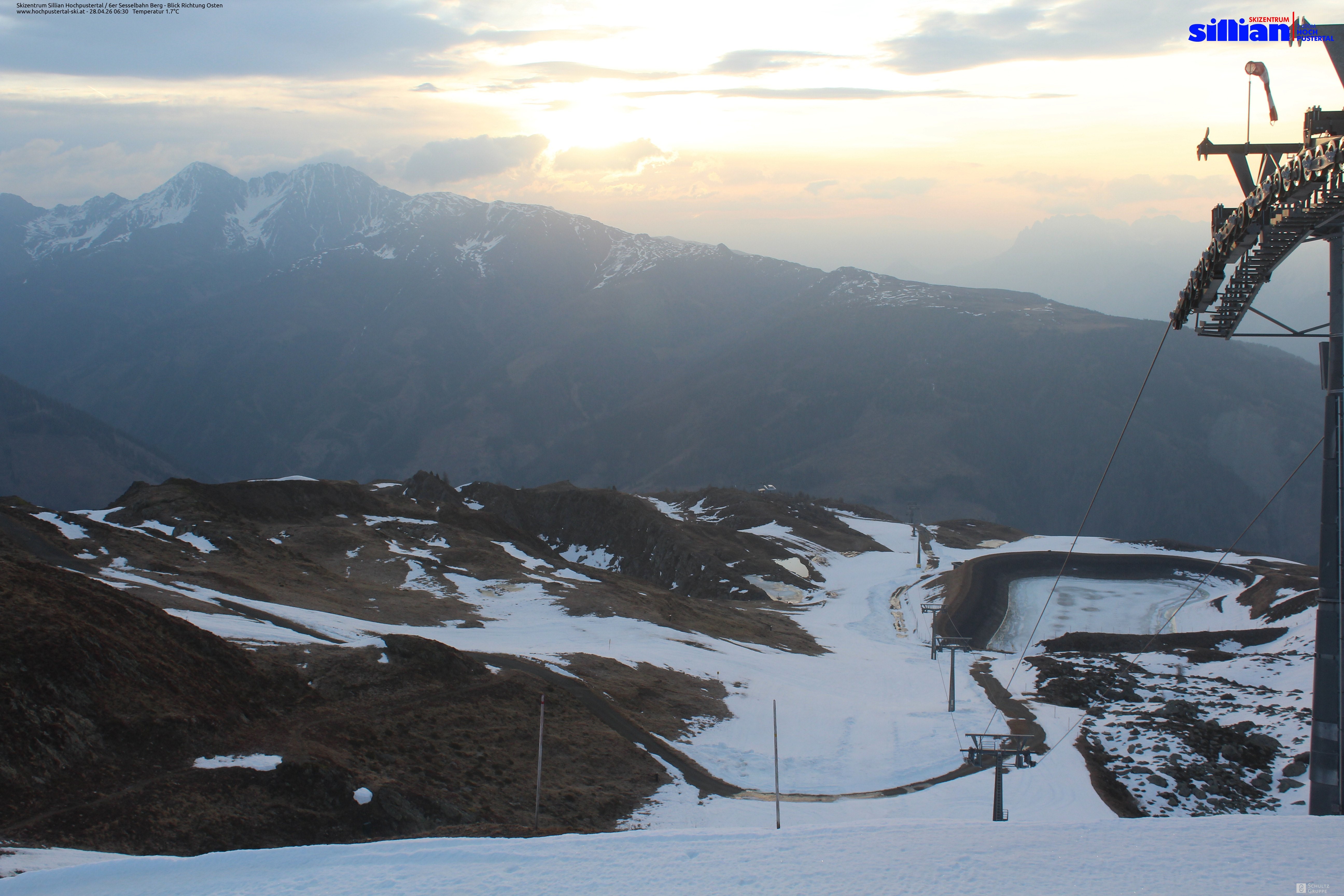 Archiv Foto Webcam Sillian, 6er-Sesselbahn Thurntaler
