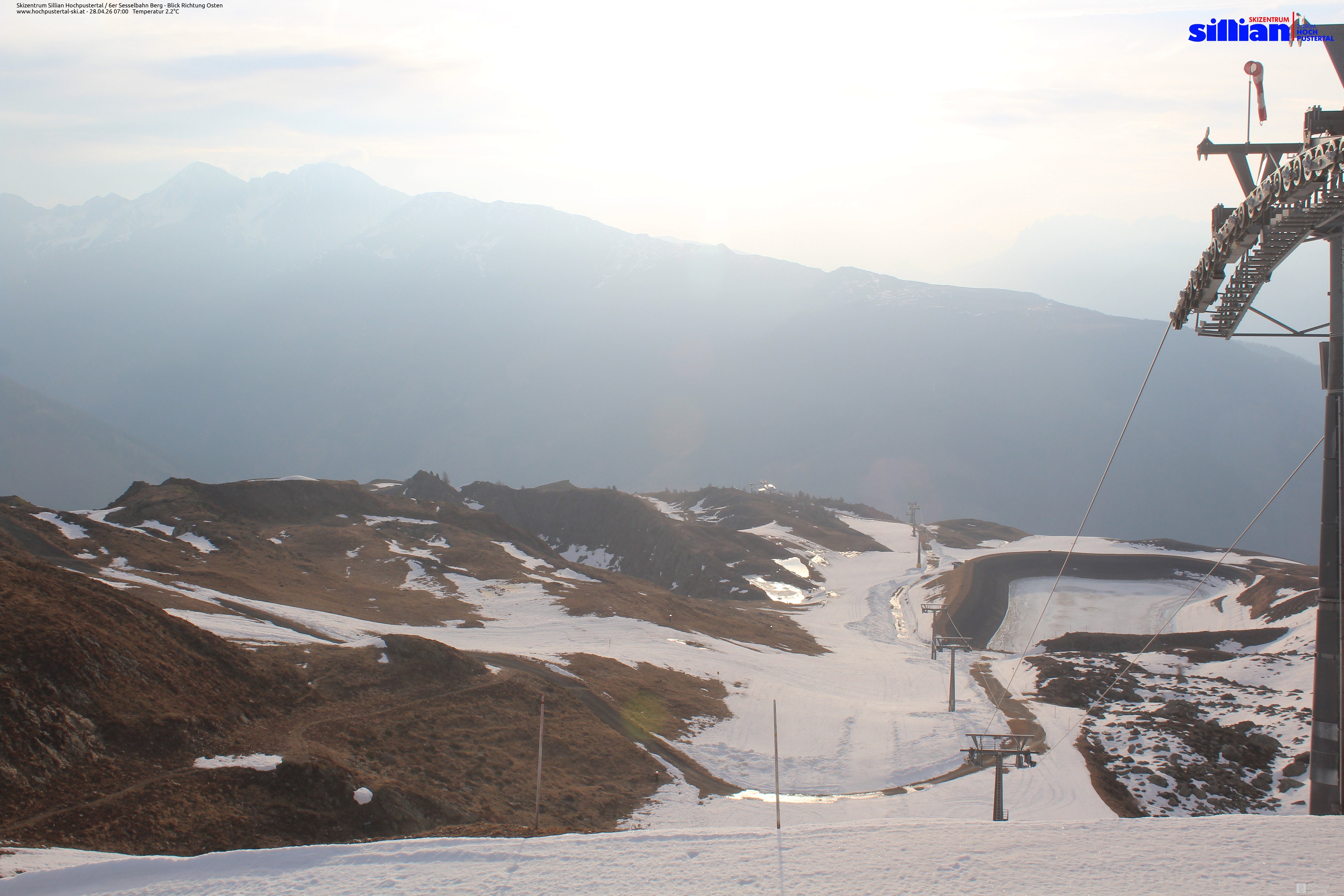 Archiv Foto Webcam Sillian, 6er-Sesselbahn Thurntaler