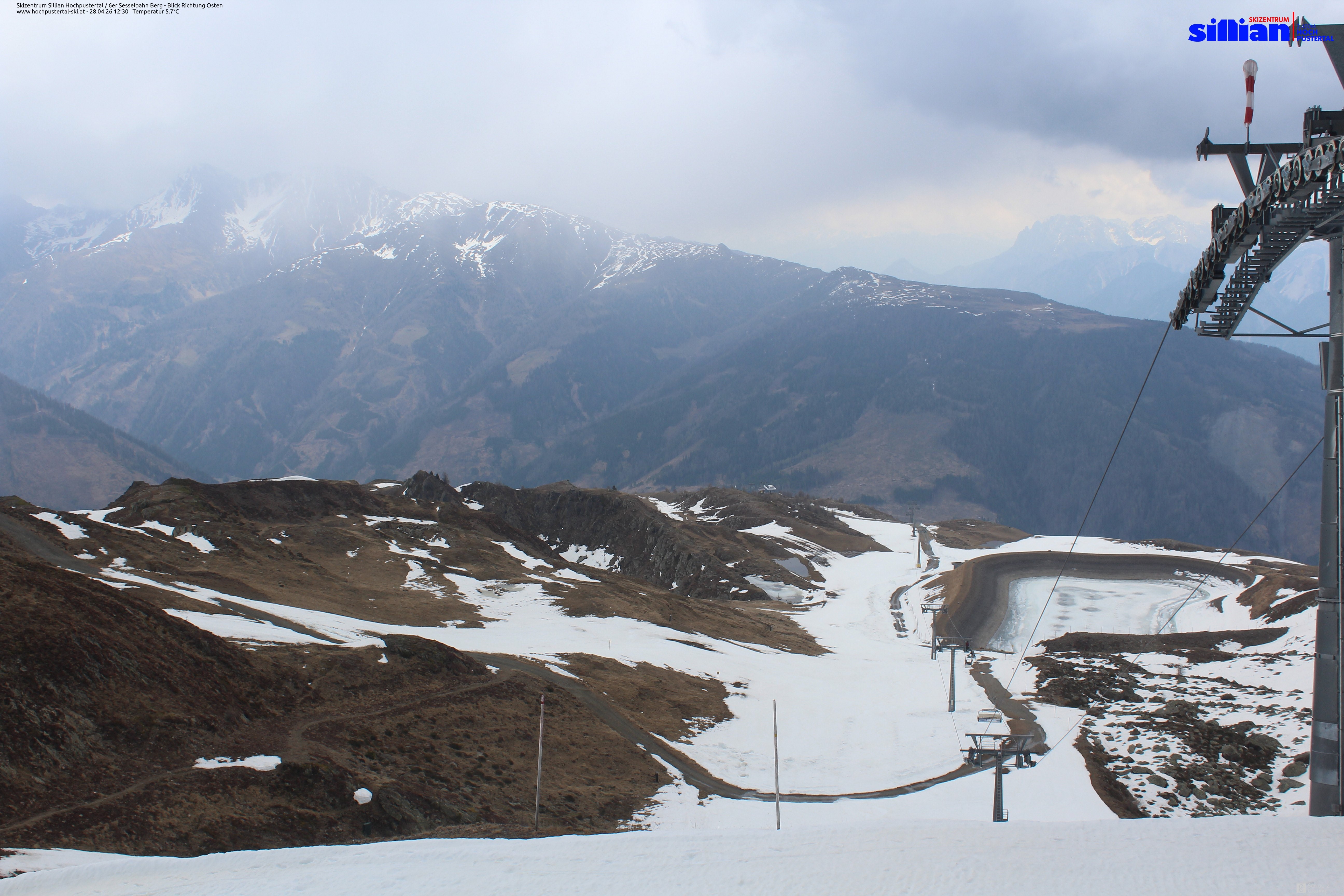 Archiv Foto Webcam Sillian, 6er-Sesselbahn Thurntaler