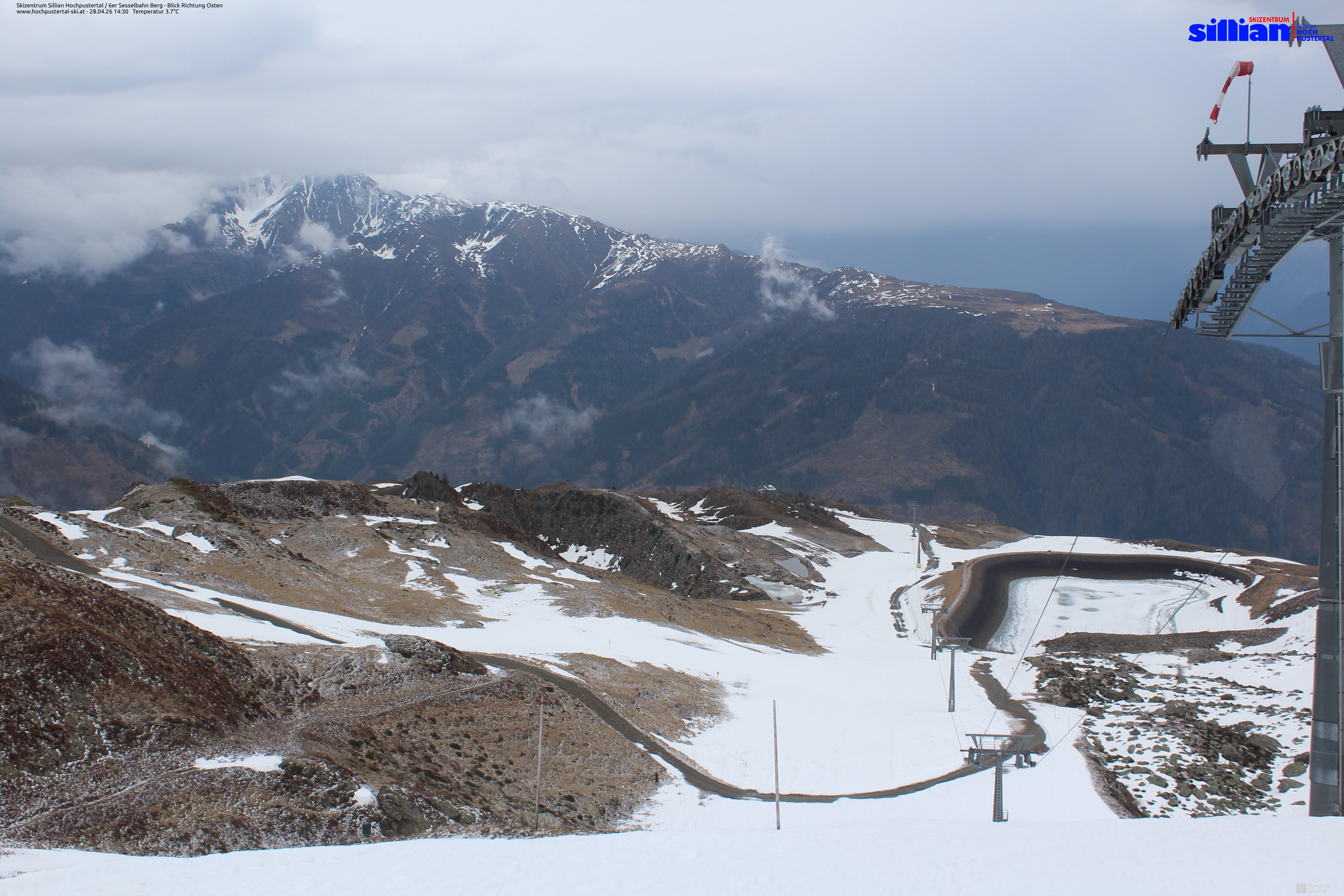 Archiv Foto Webcam Sillian, 6er-Sesselbahn Thurntaler