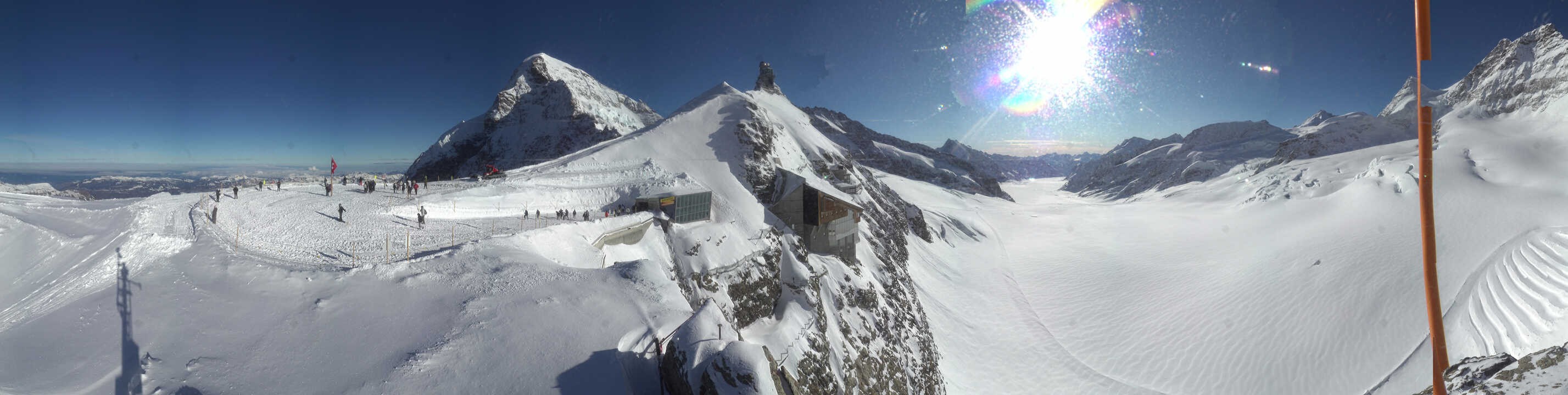 Archiv Foto Webcam Jungfraujoch-Panorama, Berner Oberland
