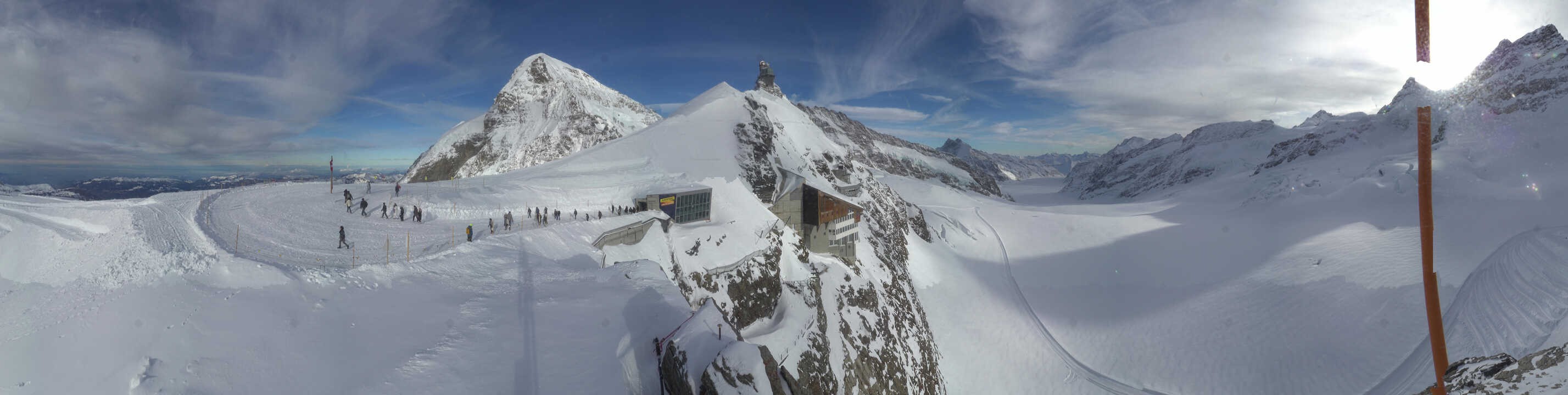Archiv Foto Webcam Jungfraujoch-Panorama, Berner Oberland