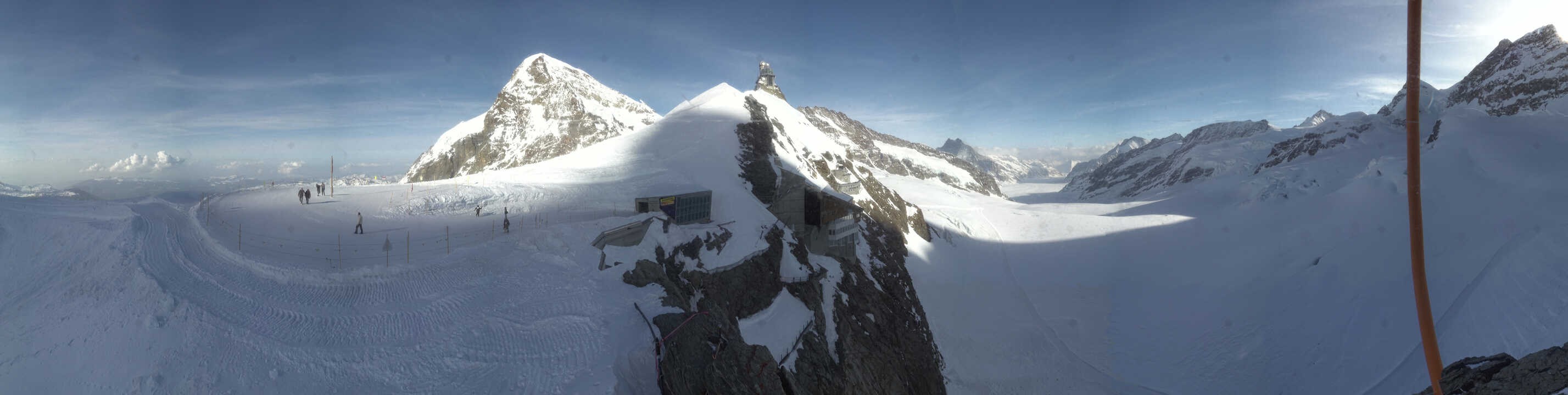 Archiv Foto Webcam Jungfraujoch-Panorama, Berner Oberland