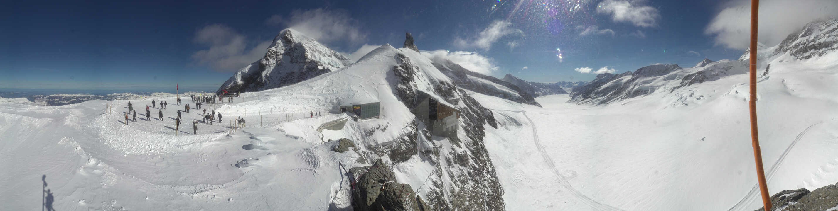 Archiv Foto Webcam Jungfraujoch-Panorama, Berner Oberland