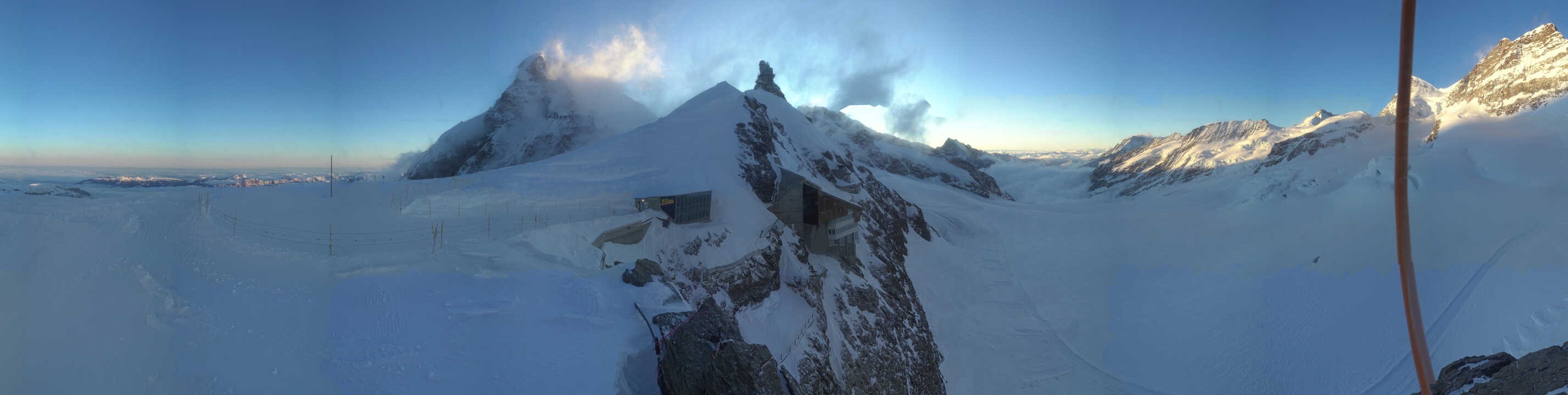 Archiv Foto Webcam Jungfraujoch-Panorama, Berner Oberland