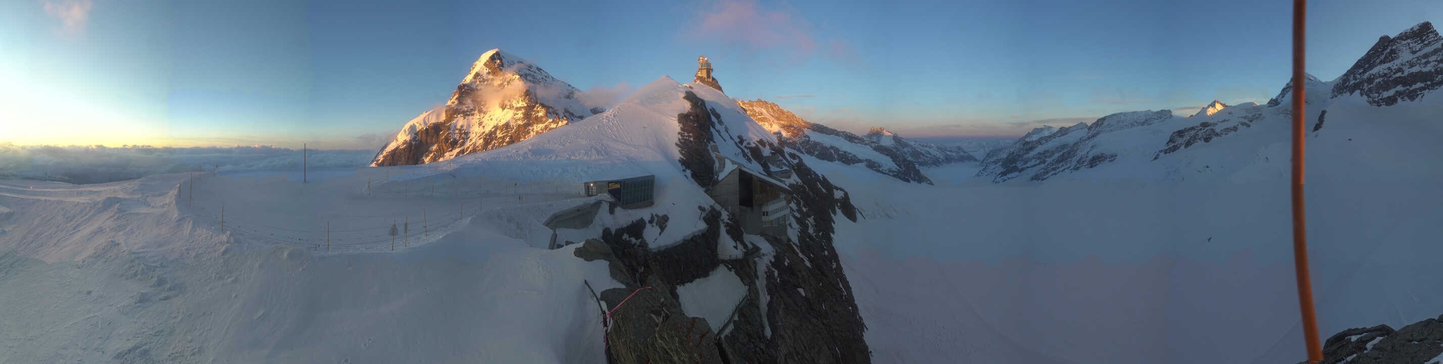 Archiv Foto Webcam Jungfraujoch-Panorama, Berner Oberland
