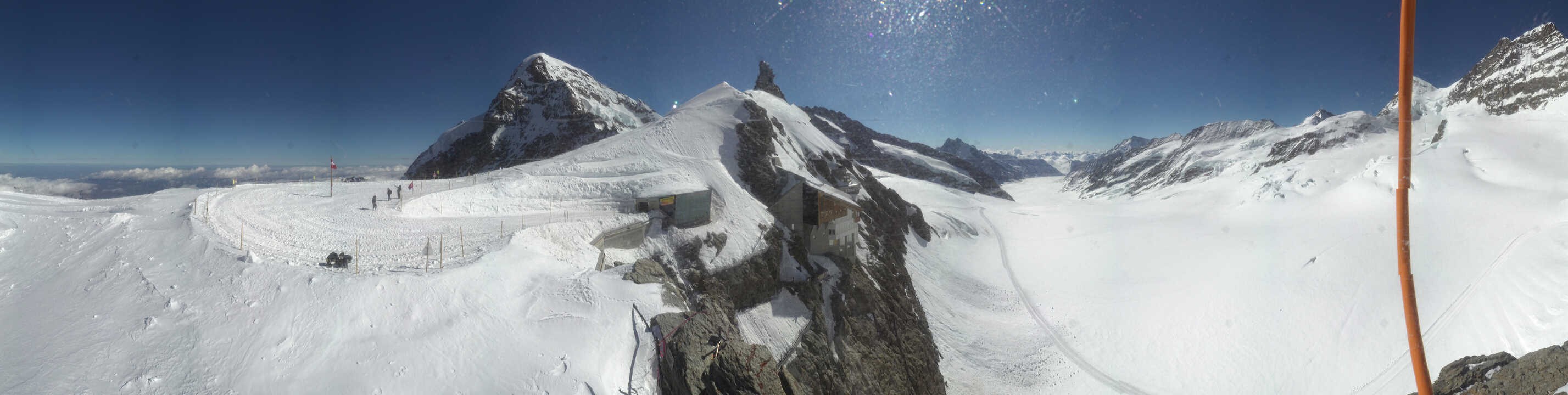 Archiv Foto Webcam Jungfraujoch-Panorama, Berner Oberland