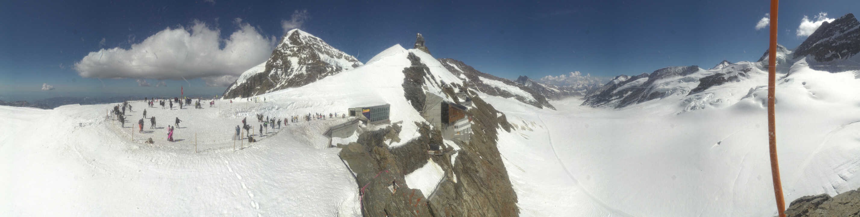 Archiv Foto Webcam Jungfraujoch-Panorama, Berner Oberland