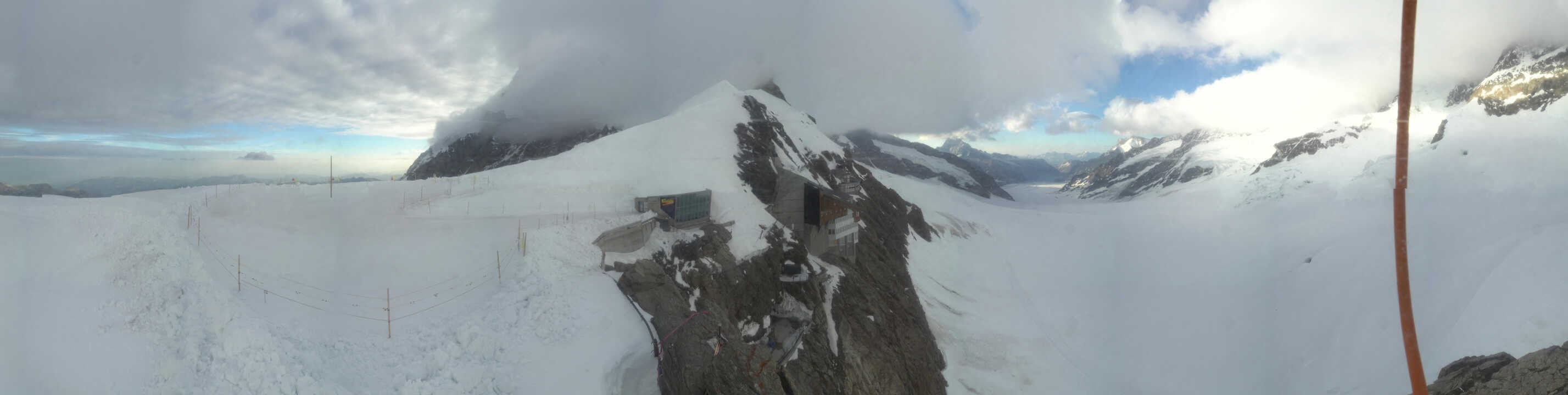 Archiv Foto Webcam Jungfraujoch-Panorama, Berner Oberland