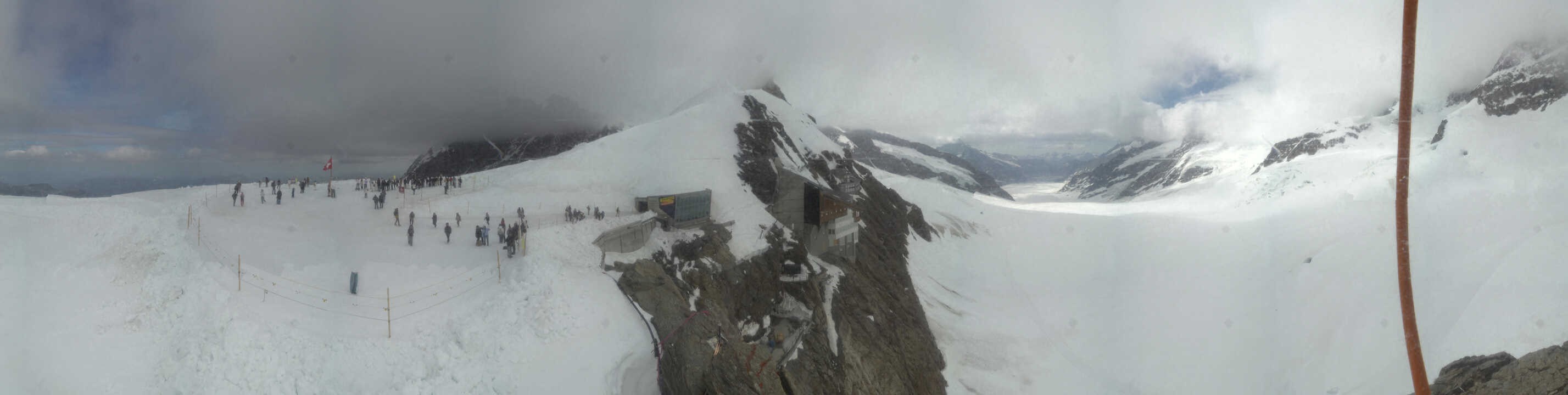 Archiv Foto Webcam Jungfraujoch-Panorama, Berner Oberland