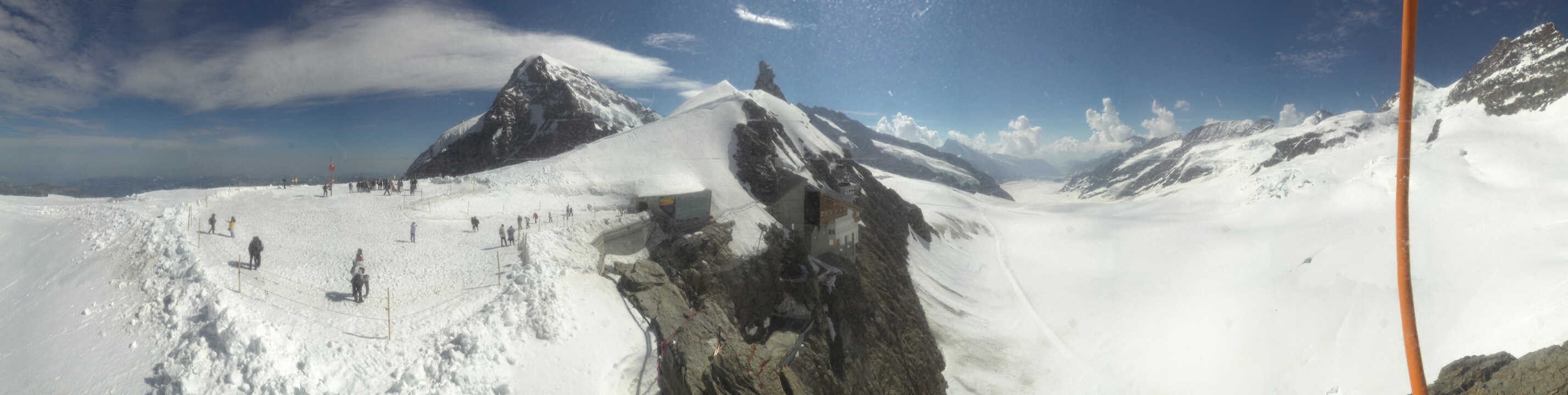 Archiv Foto Webcam Jungfraujoch-Panorama, Berner Oberland