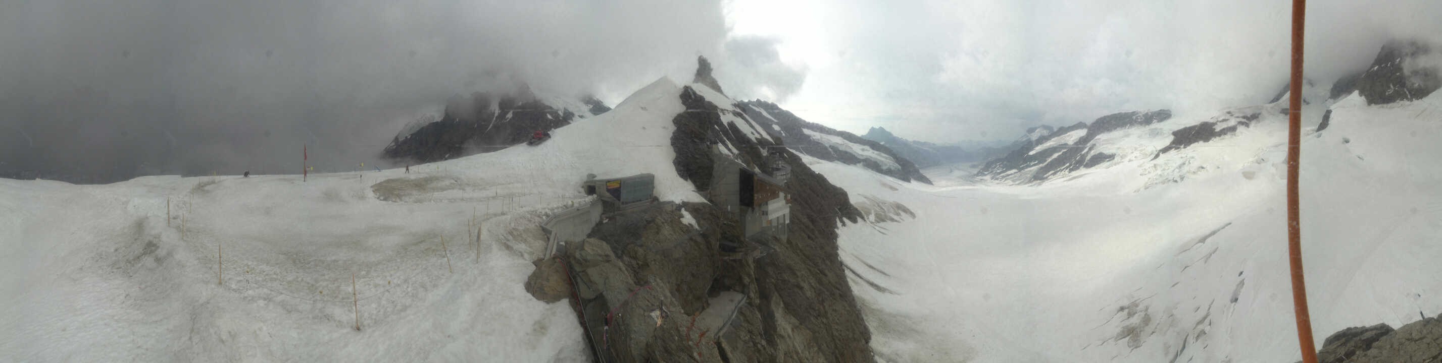 Archiv Foto Webcam Jungfraujoch-Panorama, Berner Oberland