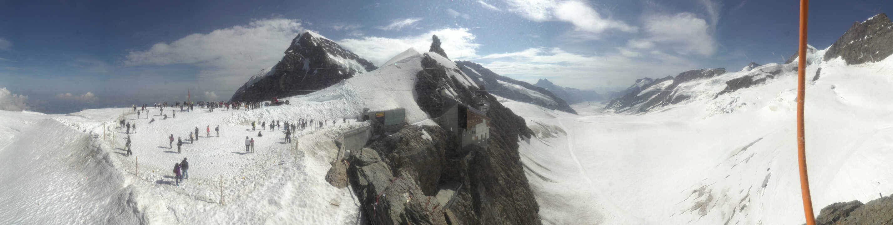 Archiv Foto Webcam Jungfraujoch-Panorama, Berner Oberland