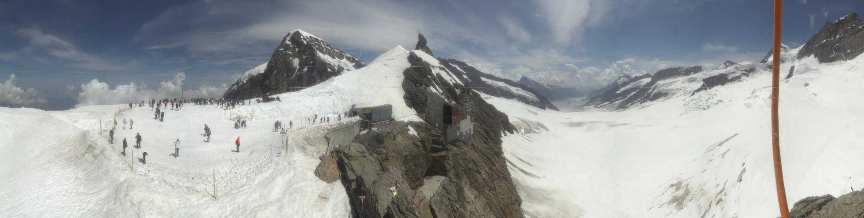 Archiv Foto Webcam Jungfraujoch-Panorama, Berner Oberland