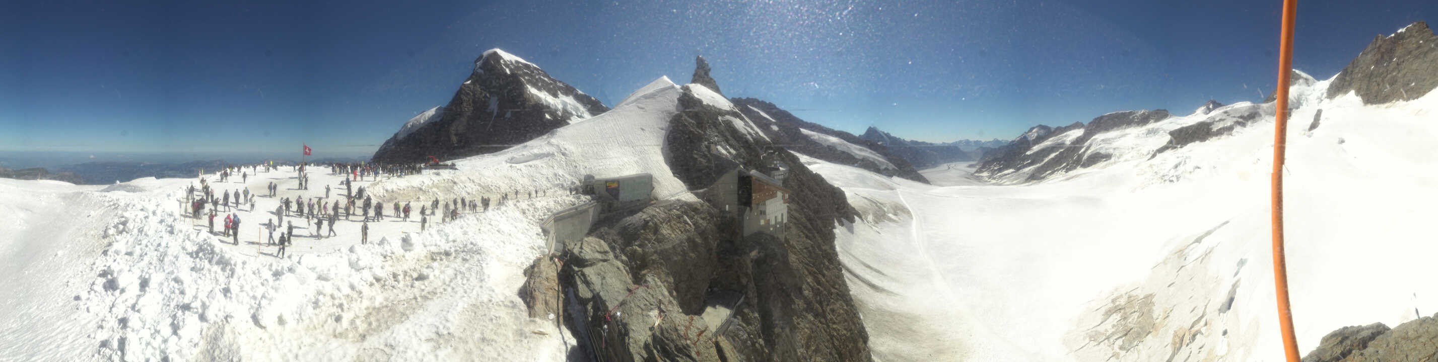 Archiv Foto Webcam Jungfraujoch-Panorama, Berner Oberland
