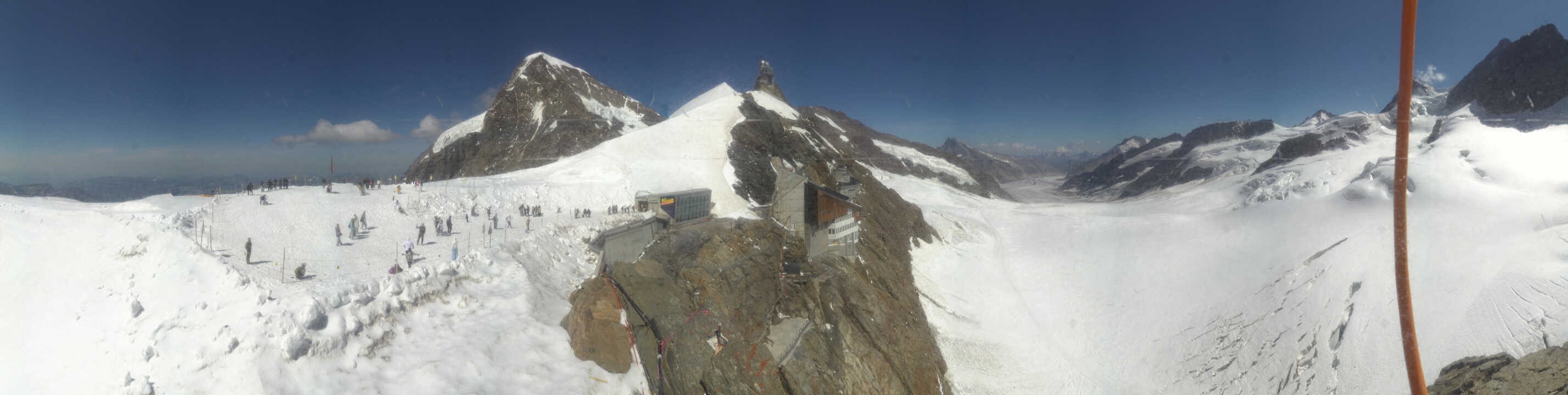 Archiv Foto Webcam Jungfraujoch-Panorama, Berner Oberland