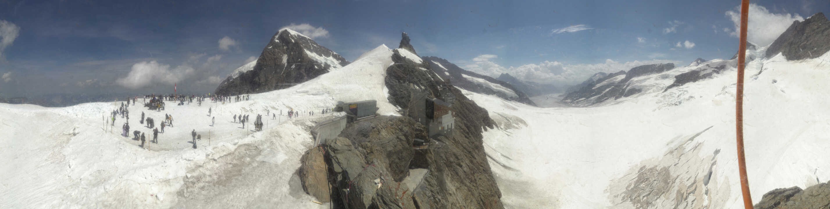Archiv Foto Webcam Jungfraujoch-Panorama, Berner Oberland