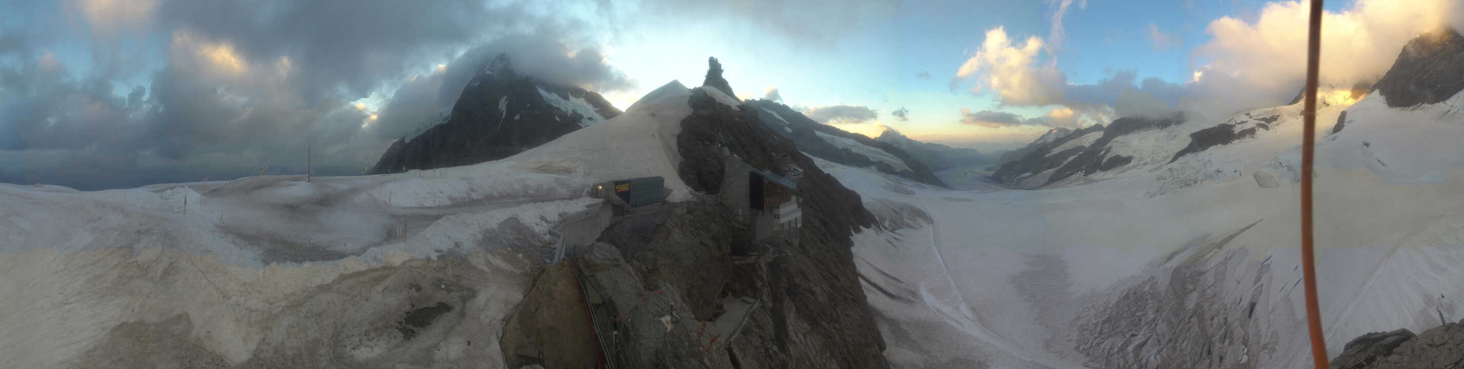 Archiv Foto Webcam Jungfraujoch-Panorama, Berner Oberland