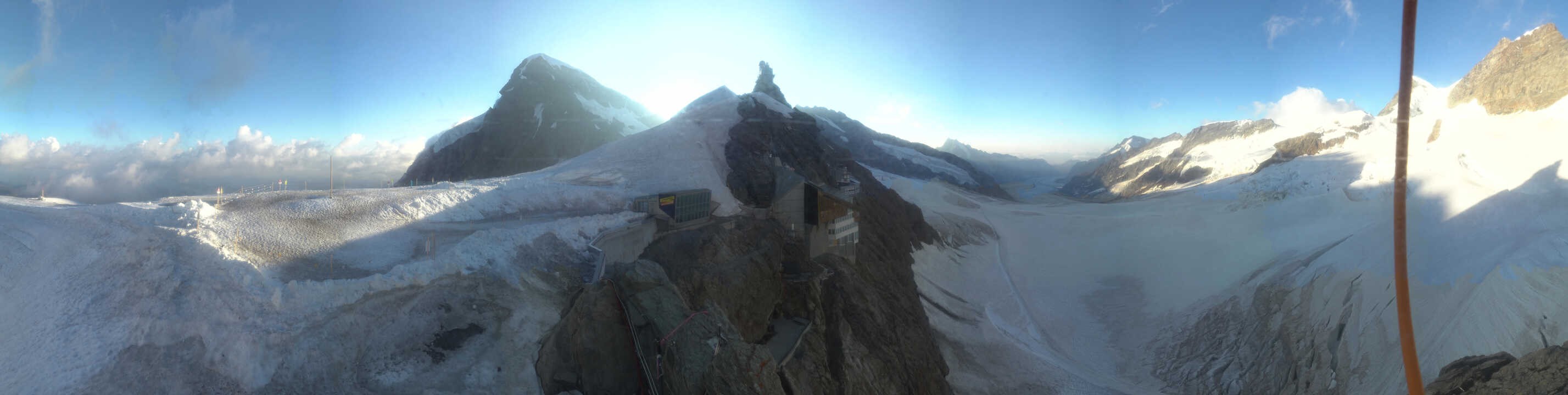 Archiv Foto Webcam Jungfraujoch-Panorama, Berner Oberland