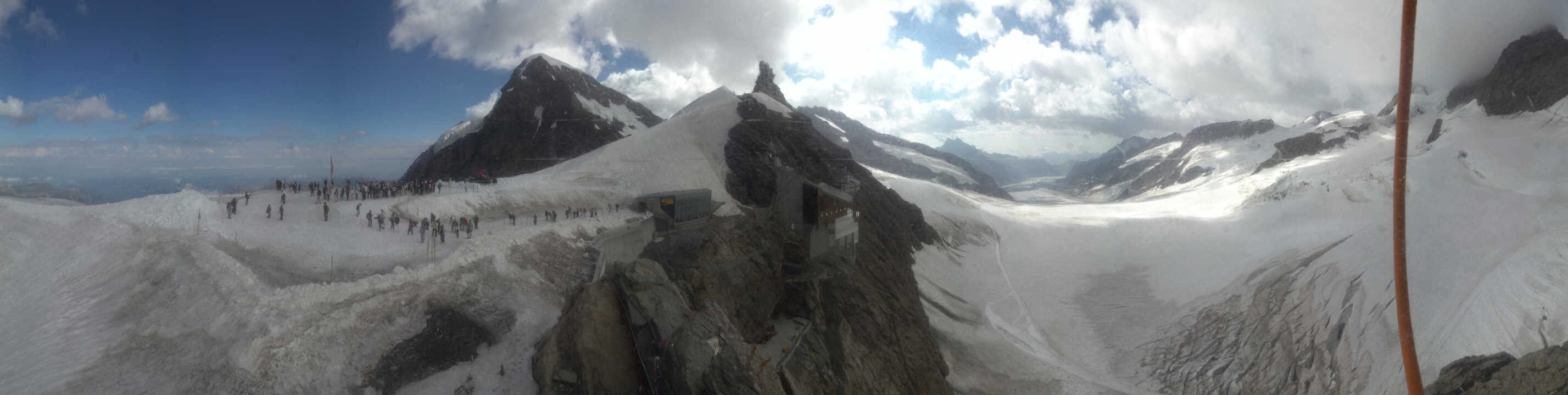 Archiv Foto Webcam Jungfraujoch-Panorama, Berner Oberland