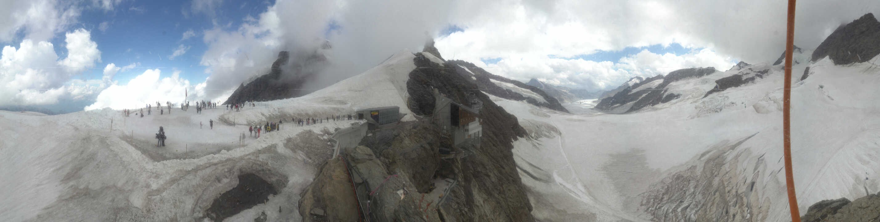 Archiv Foto Webcam Jungfraujoch-Panorama, Berner Oberland
