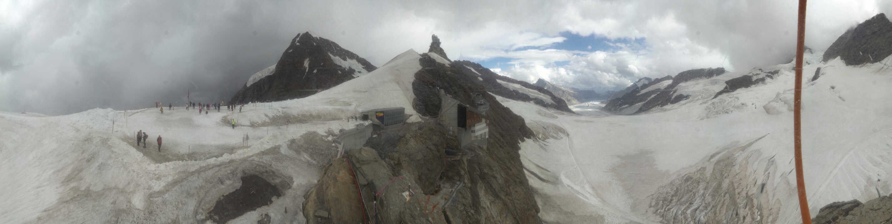 Archiv Foto Webcam Jungfraujoch-Panorama, Berner Oberland