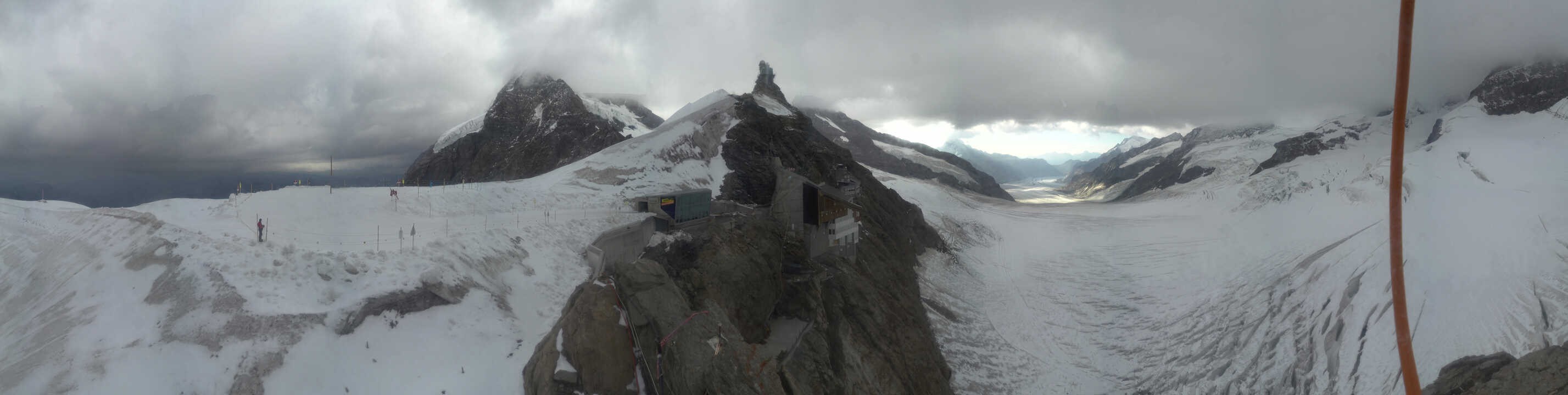 Archiv Foto Webcam Jungfraujoch-Panorama, Berner Oberland