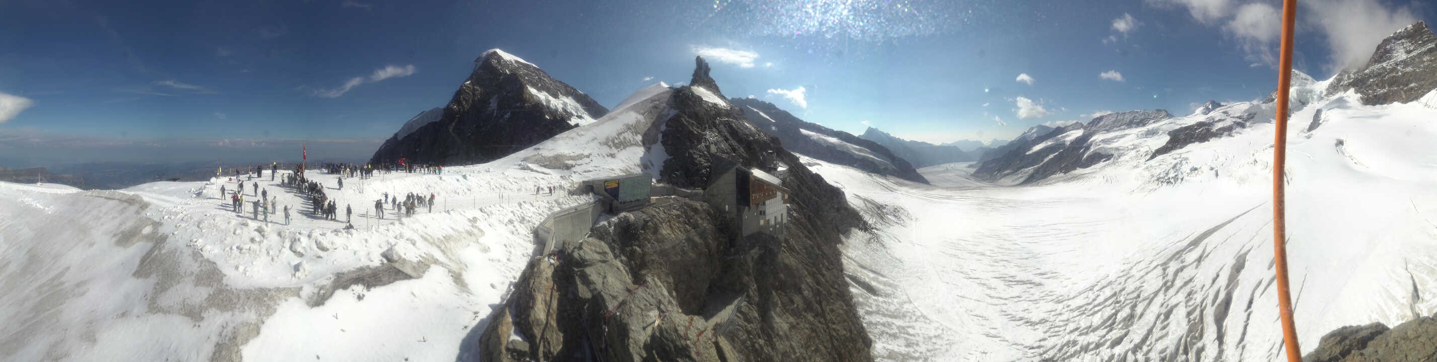 Archiv Foto Webcam Jungfraujoch-Panorama, Berner Oberland